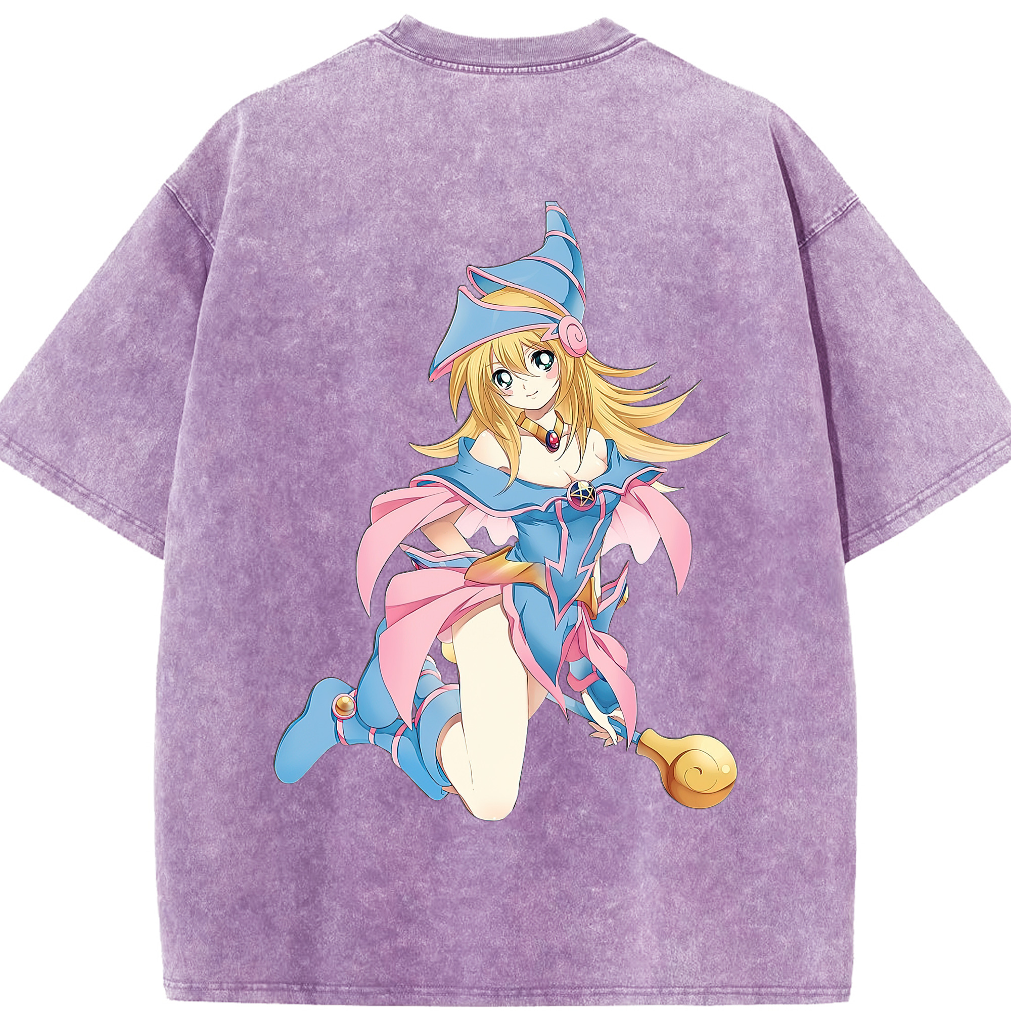 （画像用） 遊☆戯☆王 Yu-Gi-Oh! 綿100% ヴィンテージ風 半袖Tシャツ（背面プリント）
