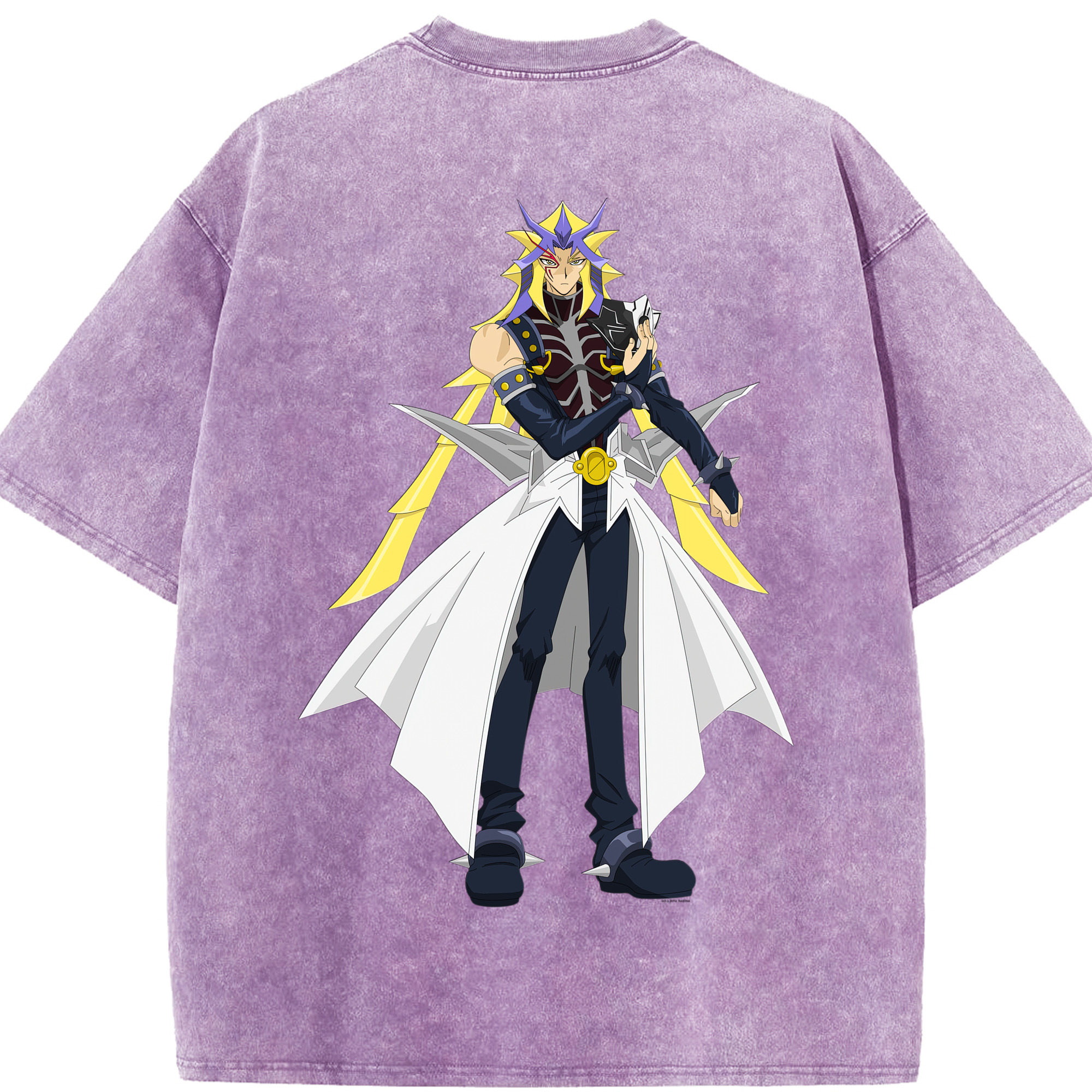 （画像用） 遊☆戯☆王 Yu-Gi-Oh! 綿100% ヴィンテージ風 半袖Tシャツ（背面プリント）