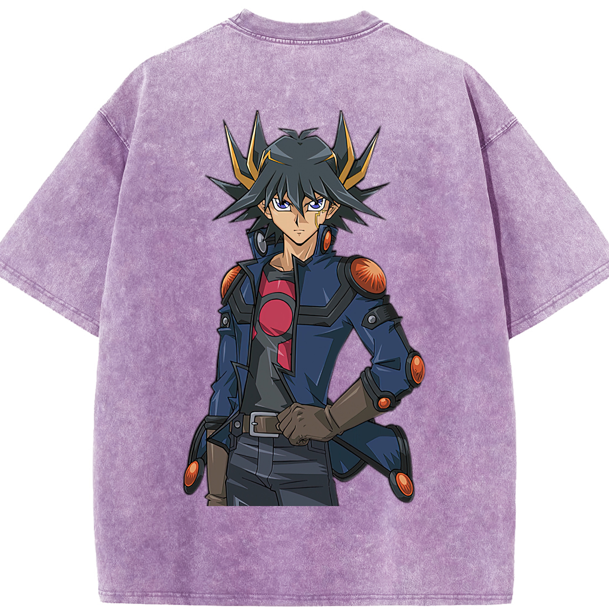 （画像用） 遊☆戯☆王 Yu-Gi-Oh! 綿100% ヴィンテージ風 半袖Tシャツ（背面プリント）