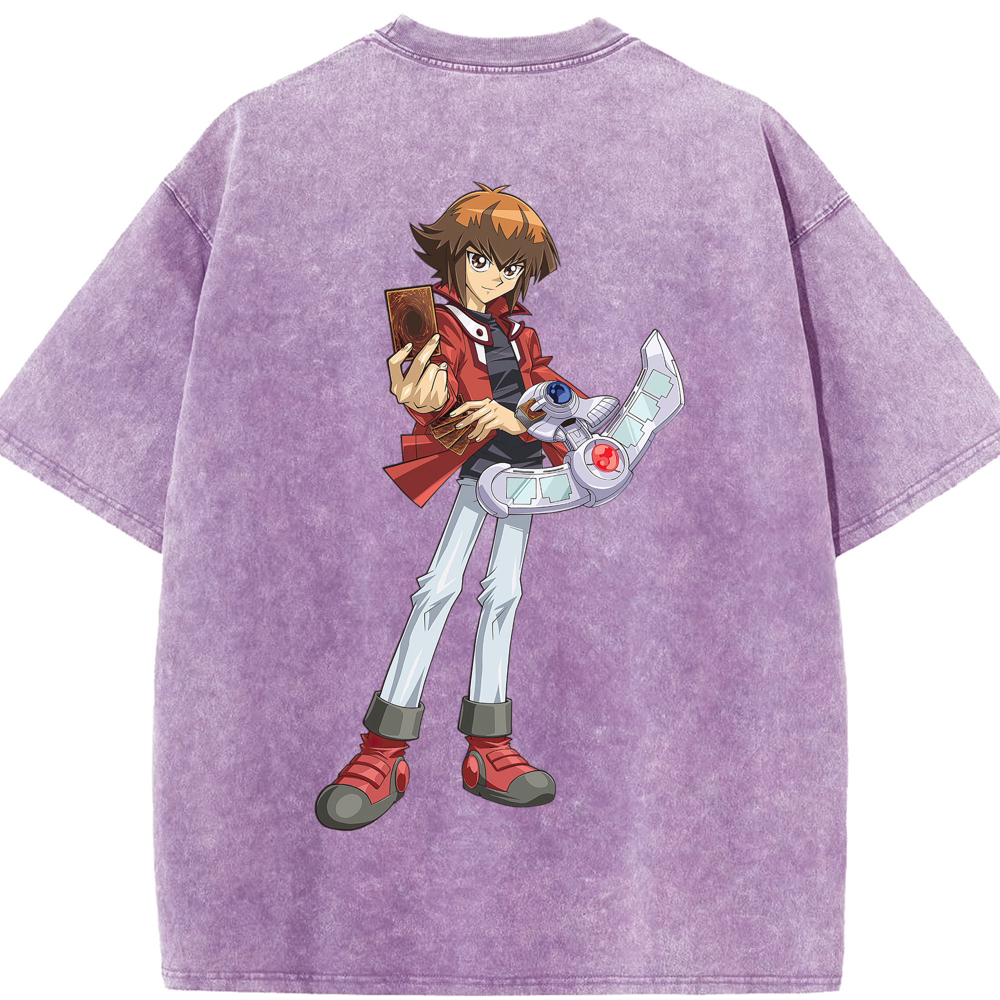 （画像用） 遊☆戯☆王 Yu-Gi-Oh! 綿100% ヴィンテージ風 半袖Tシャツ（背面プリント）