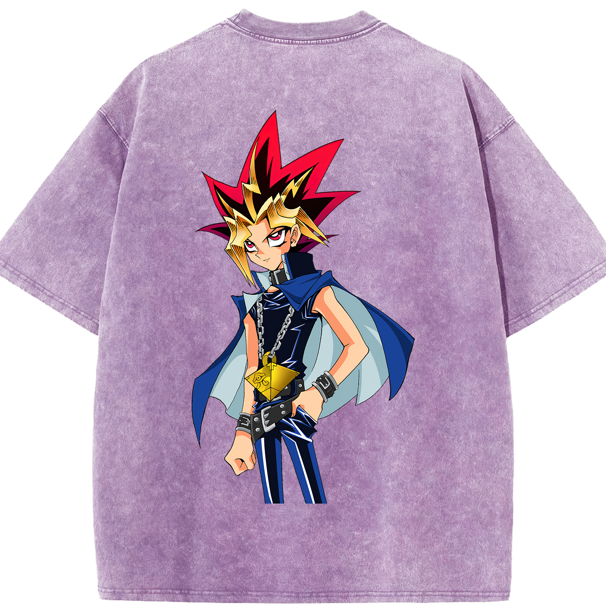 （画像用） 遊☆戯☆王 Yu-Gi-Oh! 綿100% ヴィンテージ風 半袖Tシャツ（背面プリント）