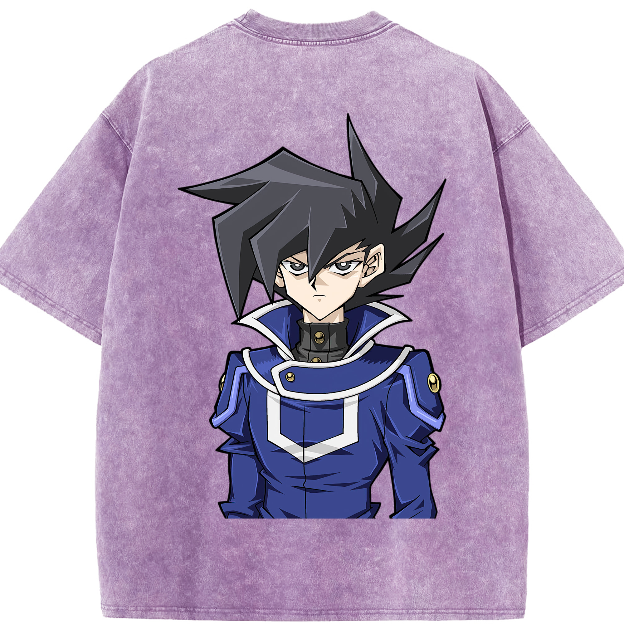 （画像用） 遊☆戯☆王 Yu-Gi-Oh! 綿100% ヴィンテージ風 半袖Tシャツ（背面プリント）