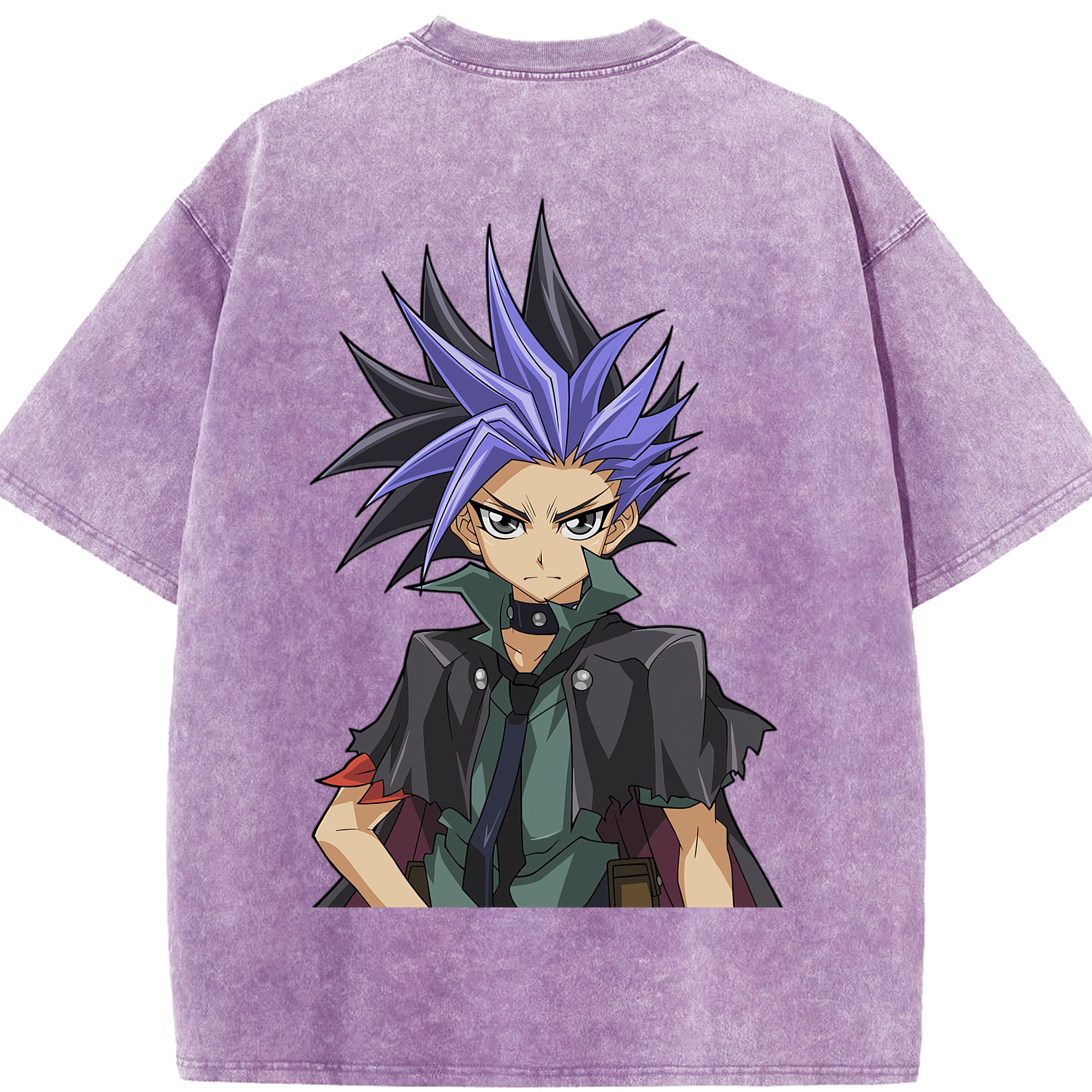 （画像用） 遊☆戯☆王 Yu-Gi-Oh! 綿100% ヴィンテージ風 半袖Tシャツ（背面プリント）