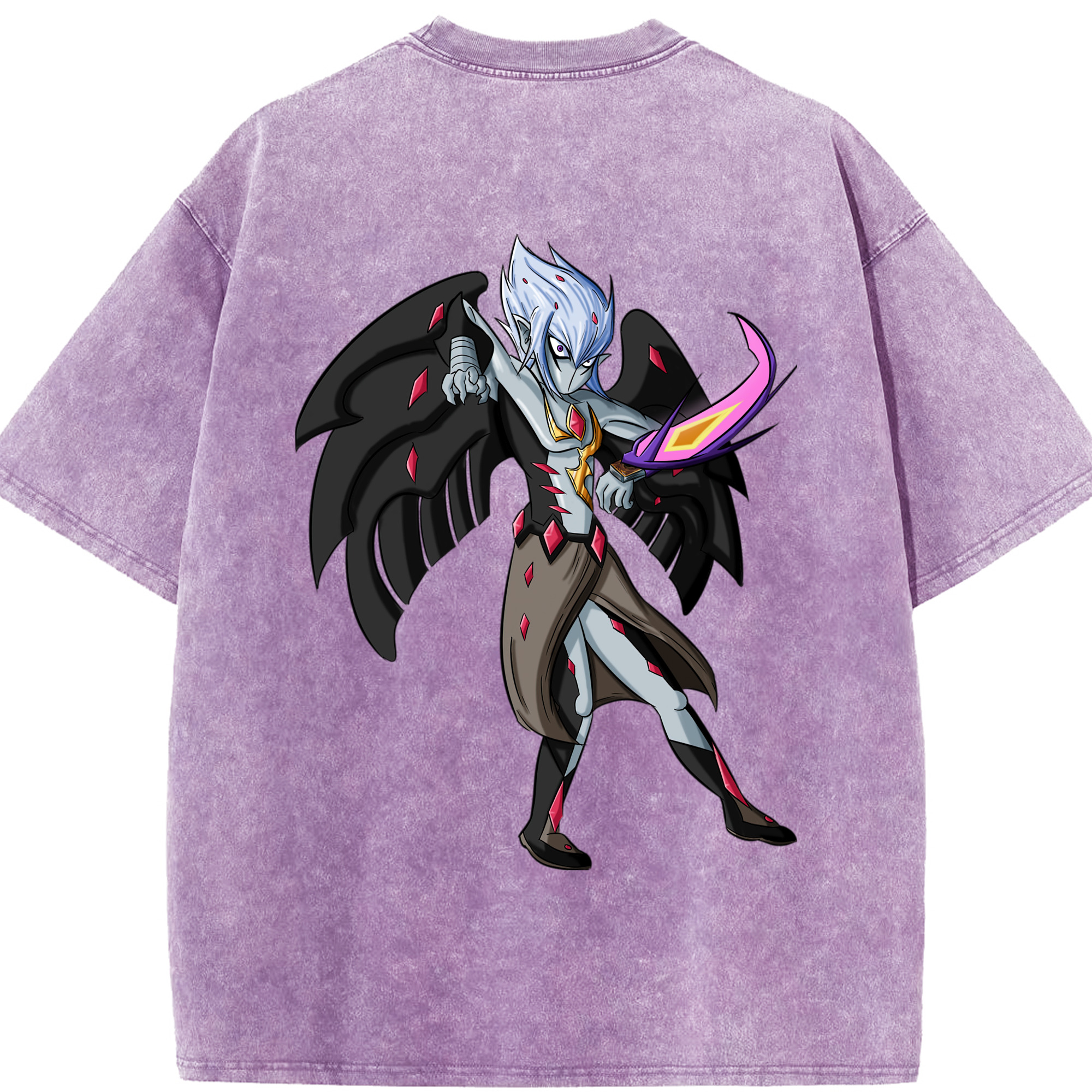 （画像用） 遊☆戯☆王 Yu-Gi-Oh! 綿100% ヴィンテージ風 半袖Tシャツ（背面プリント）