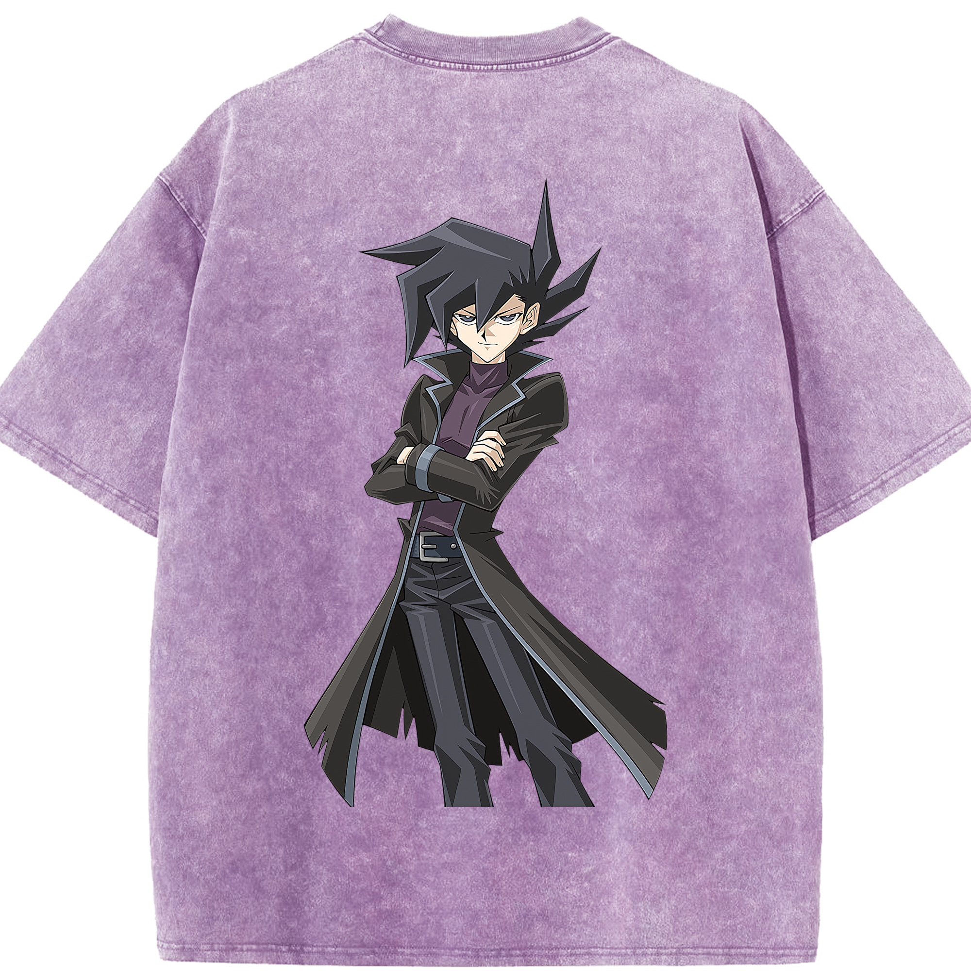 （画像用） 遊☆戯☆王 Yu-Gi-Oh! 綿100% ヴィンテージ風 半袖Tシャツ（背面プリント）