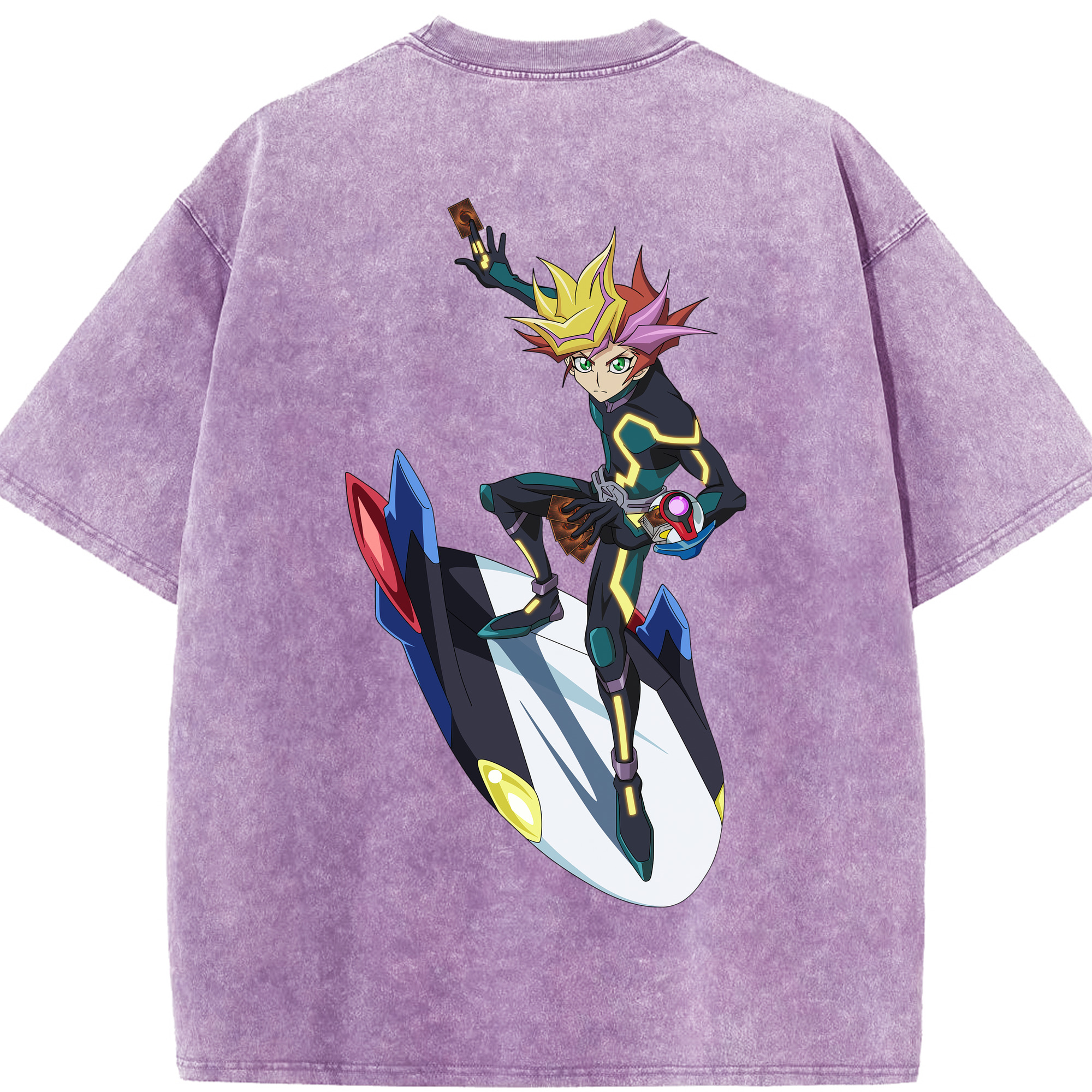 （画像用） 遊☆戯☆王 Yu-Gi-Oh! 綿100% ヴィンテージ風 半袖Tシャツ（背面プリント）