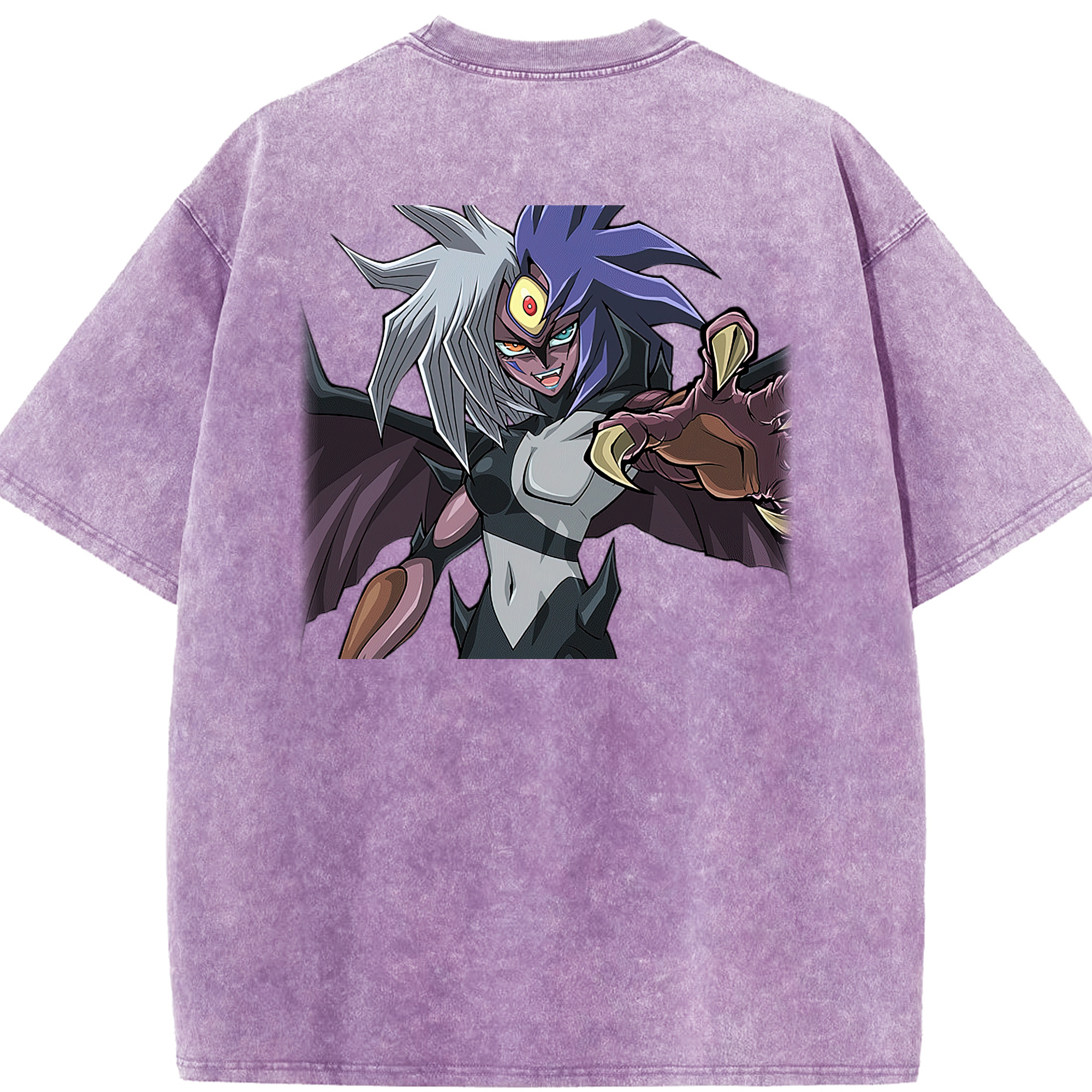 （画像用） 遊☆戯☆王 Yu-Gi-Oh! 綿100% ヴィンテージ風 半袖Tシャツ（背面プリント）
