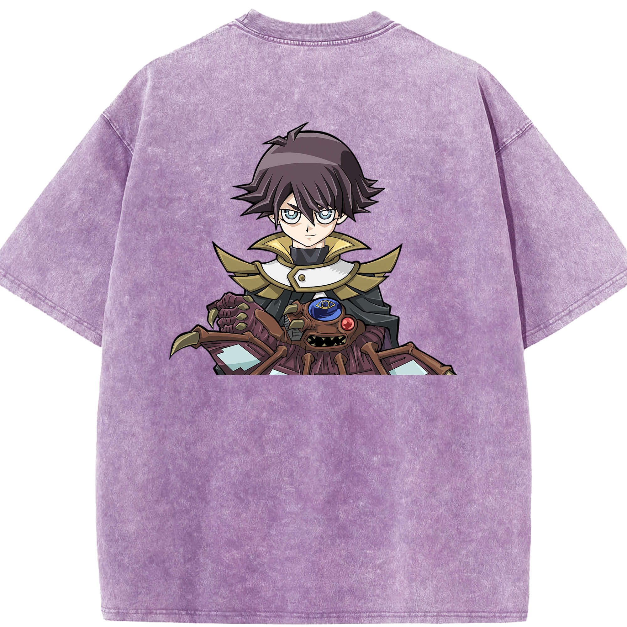 （画像用） 遊☆戯☆王 Yu-Gi-Oh! 綿100% ヴィンテージ風 半袖Tシャツ（背面プリント）