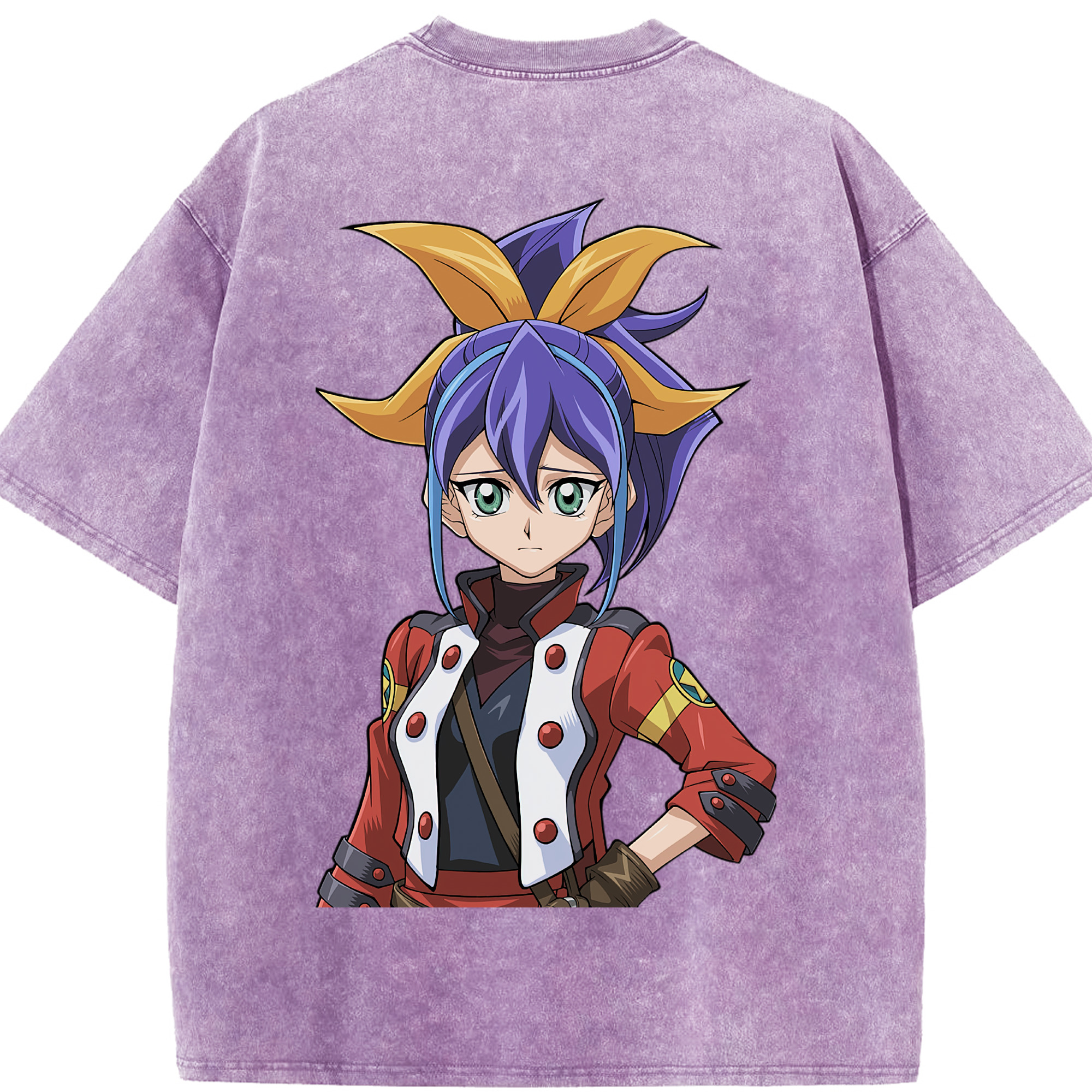 （画像用） 遊☆戯☆王 Yu-Gi-Oh! 綿100% ヴィンテージ風 半袖Tシャツ（背面プリント）