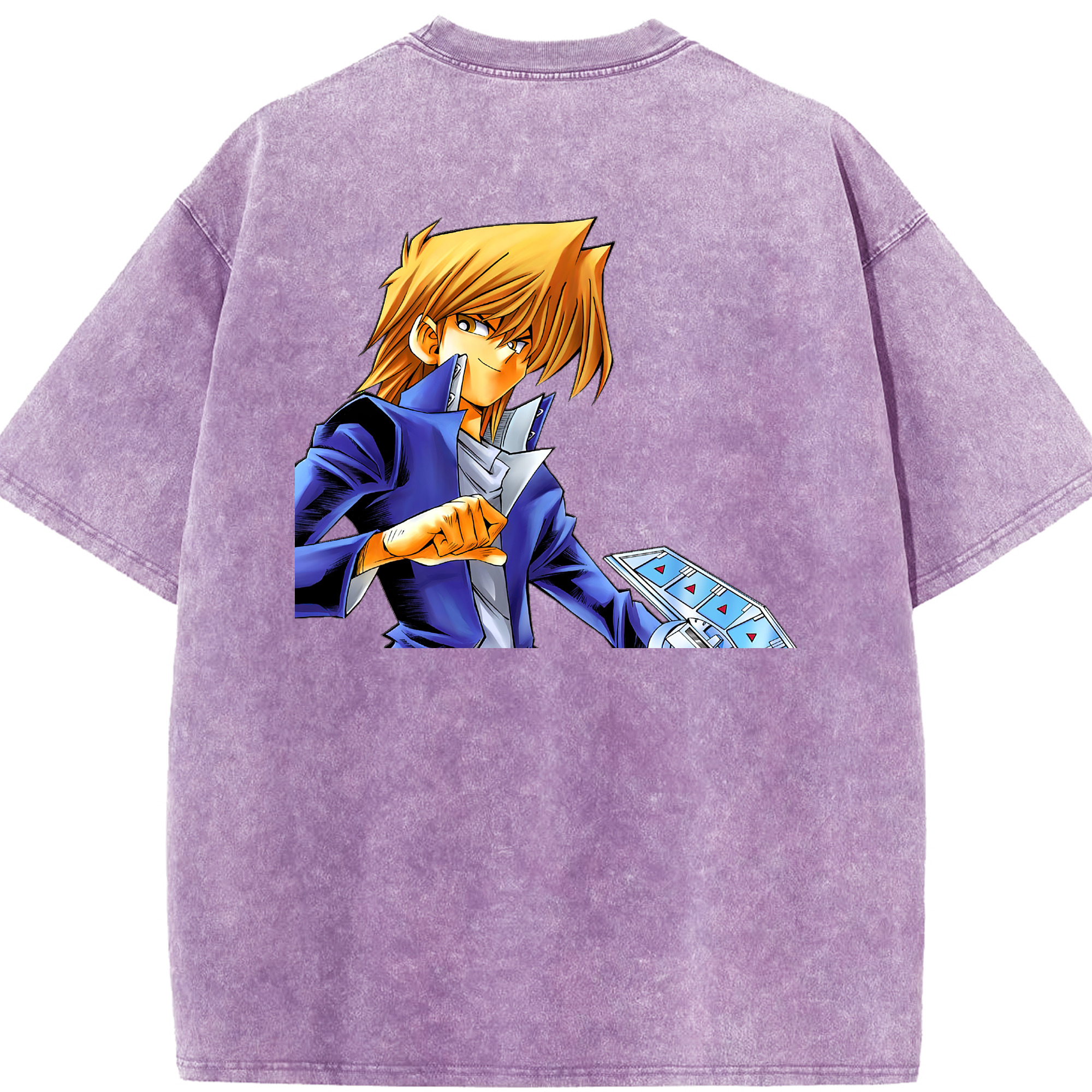 （画像用） 遊☆戯☆王 Yu-Gi-Oh! 綿100% ヴィンテージ風 半袖Tシャツ（背面プリント）