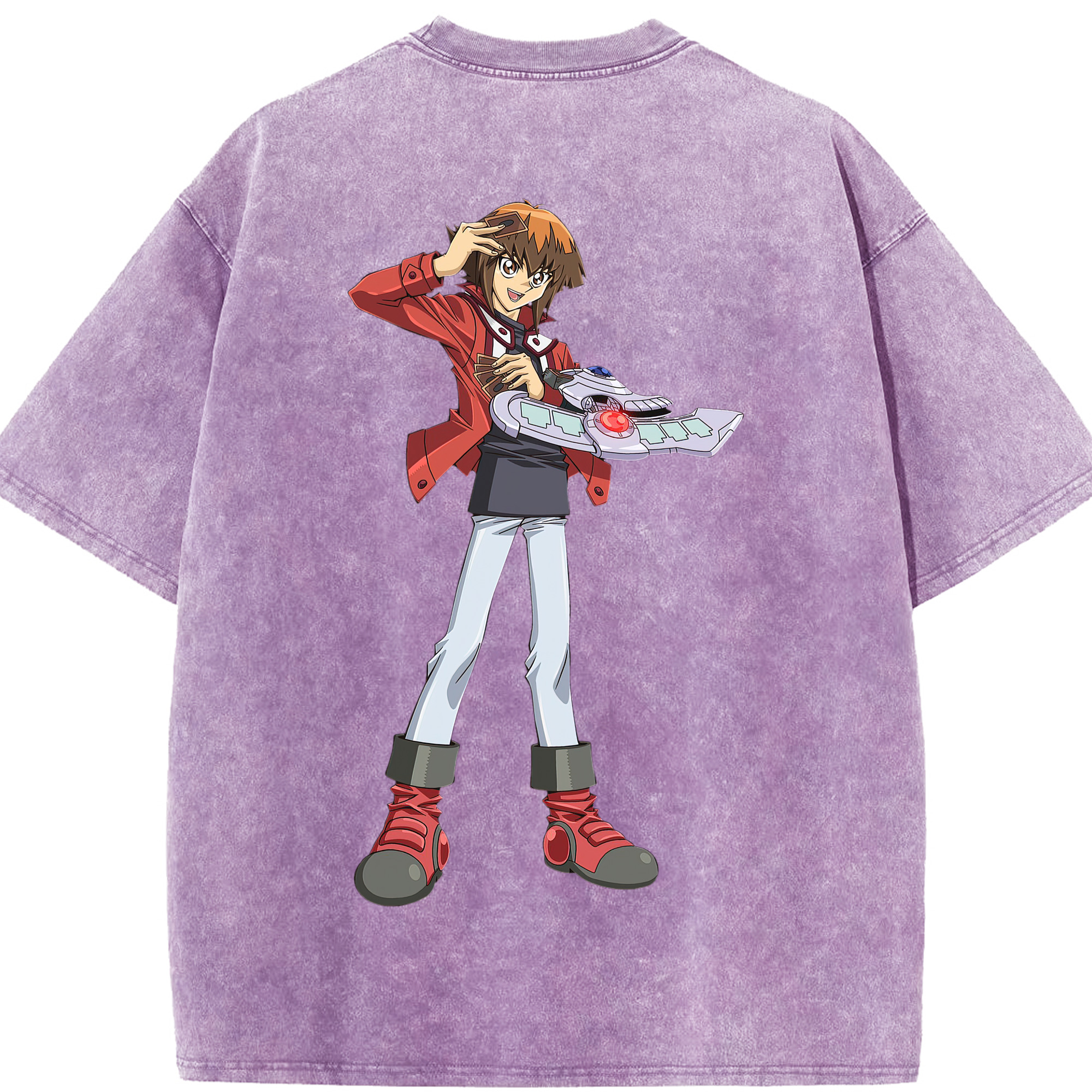 （画像用） 遊☆戯☆王 Yu-Gi-Oh! 綿100% ヴィンテージ風 半袖Tシャツ（背面プリント）