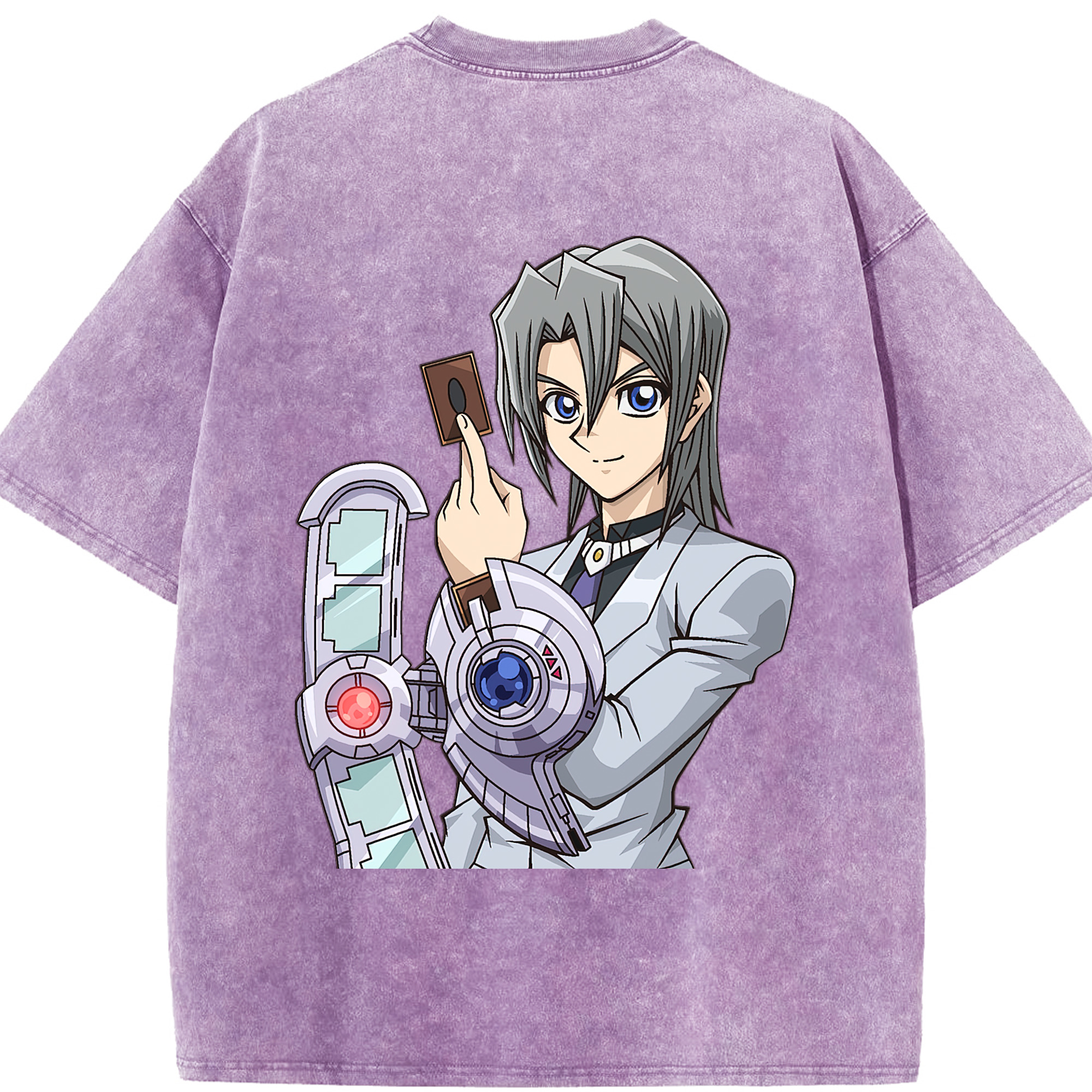 （画像用） 遊☆戯☆王 Yu-Gi-Oh! 綿100% ヴィンテージ風 半袖Tシャツ（背面プリント）