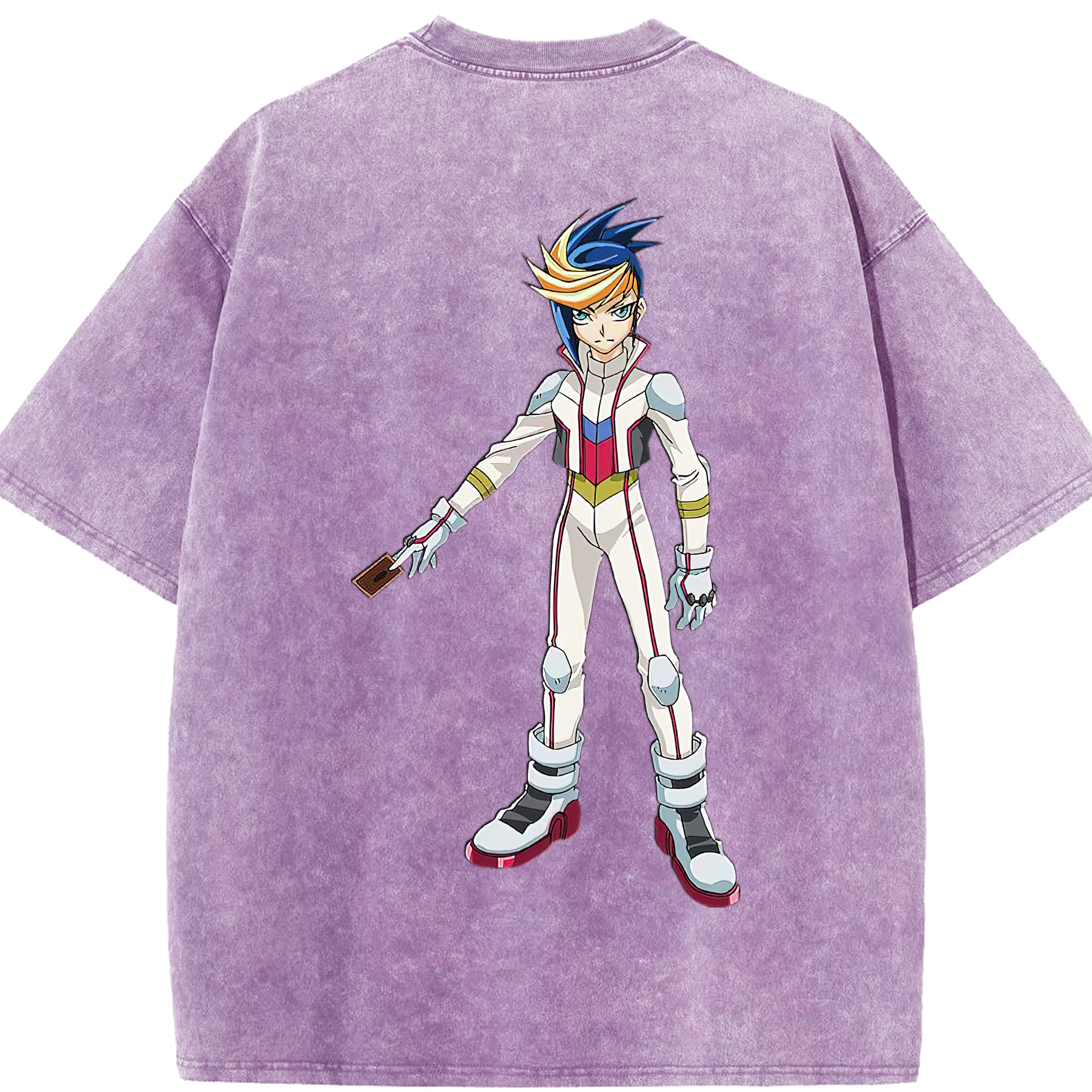 （画像用） 遊☆戯☆王 Yu-Gi-Oh! 綿100% ヴィンテージ風 半袖Tシャツ（背面プリント）
