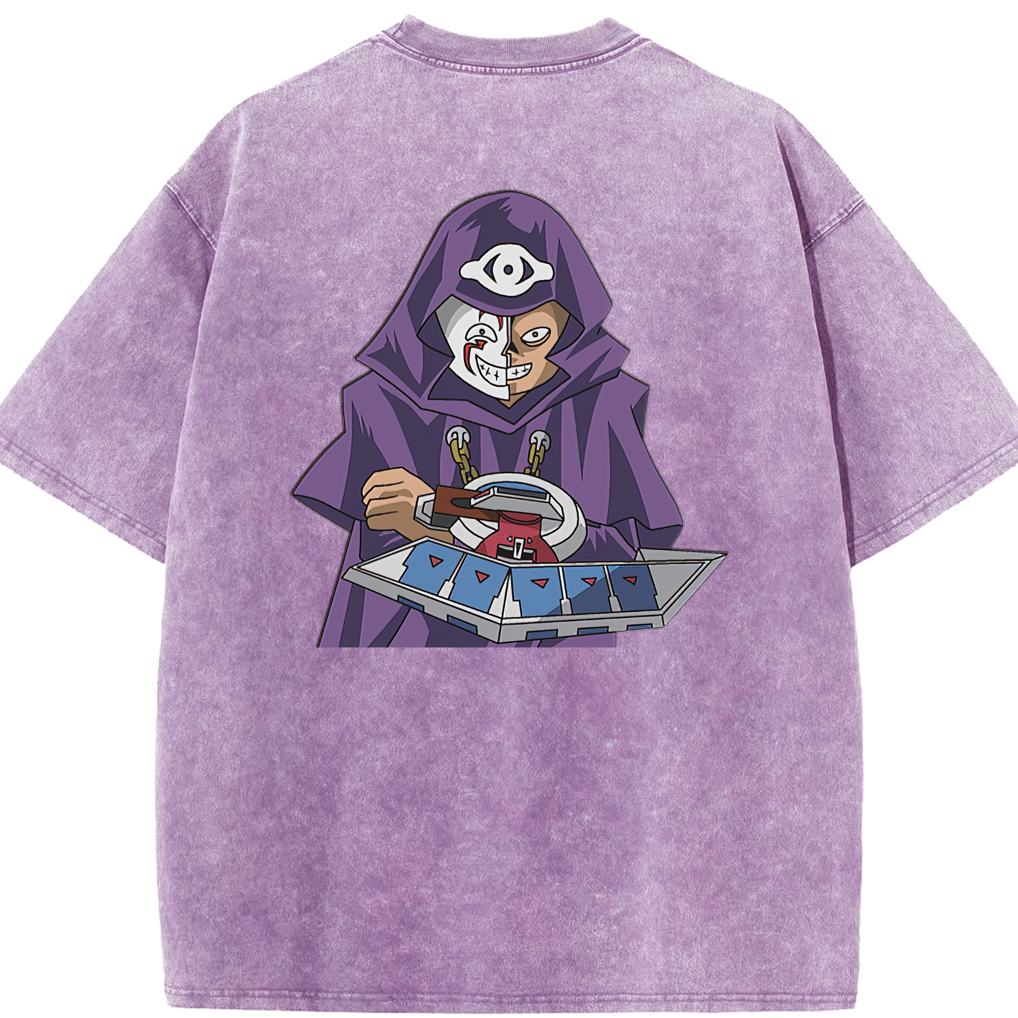 （画像用） 遊☆戯☆王 Yu-Gi-Oh! 綿100% ヴィンテージ風 半袖Tシャツ（背面プリント）