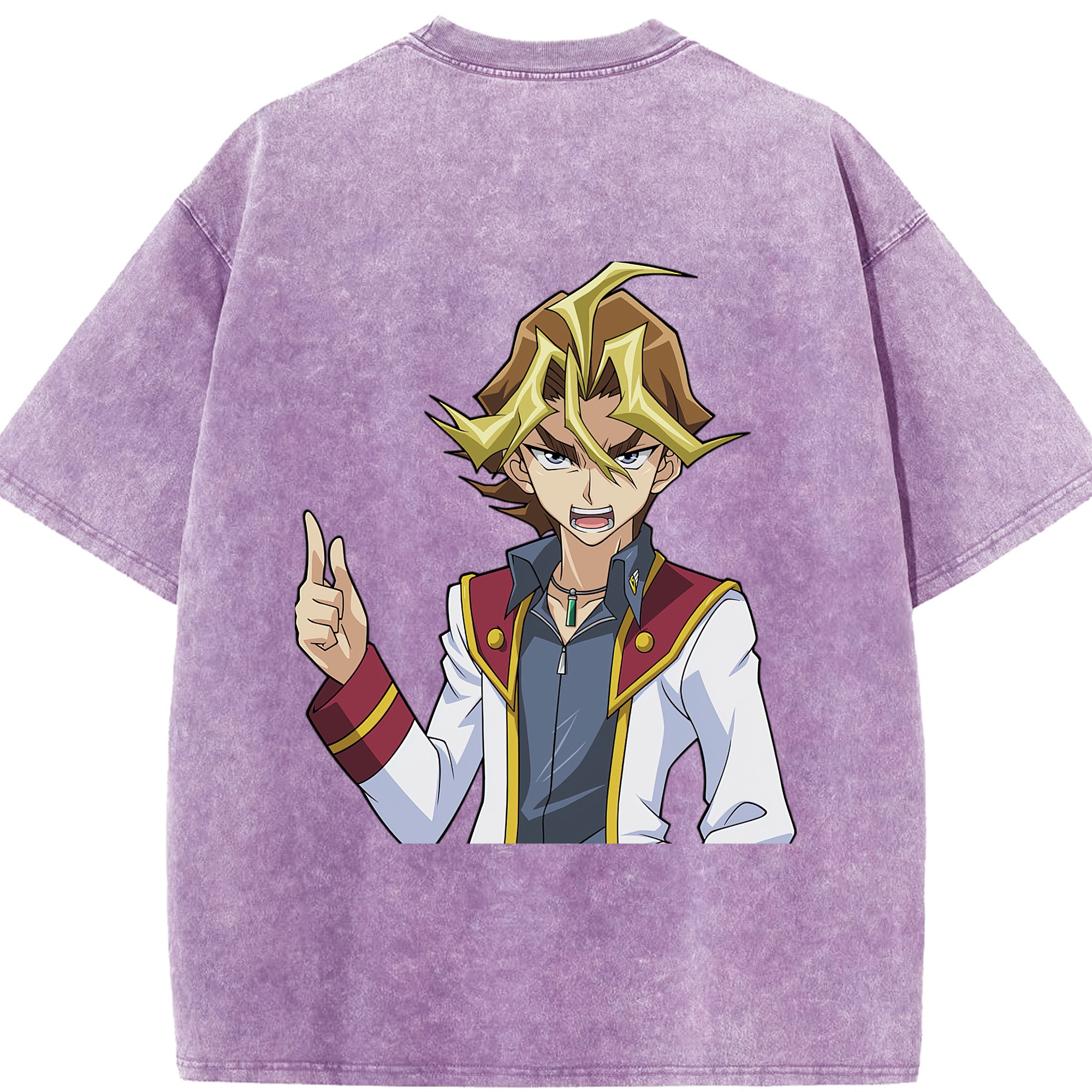 （画像用） 遊☆戯☆王 Yu-Gi-Oh! 綿100% ヴィンテージ風 半袖Tシャツ（背面プリント）
