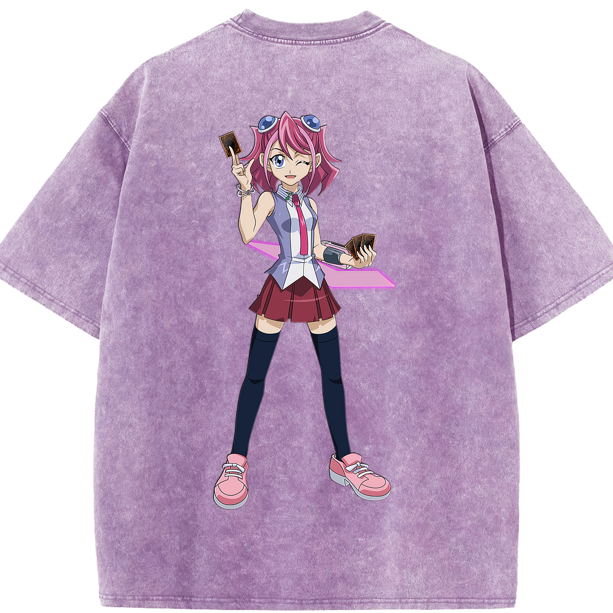 （画像用） 遊☆戯☆王 Yu-Gi-Oh! 綿100% ヴィンテージ風 半袖Tシャツ（背面プリント）