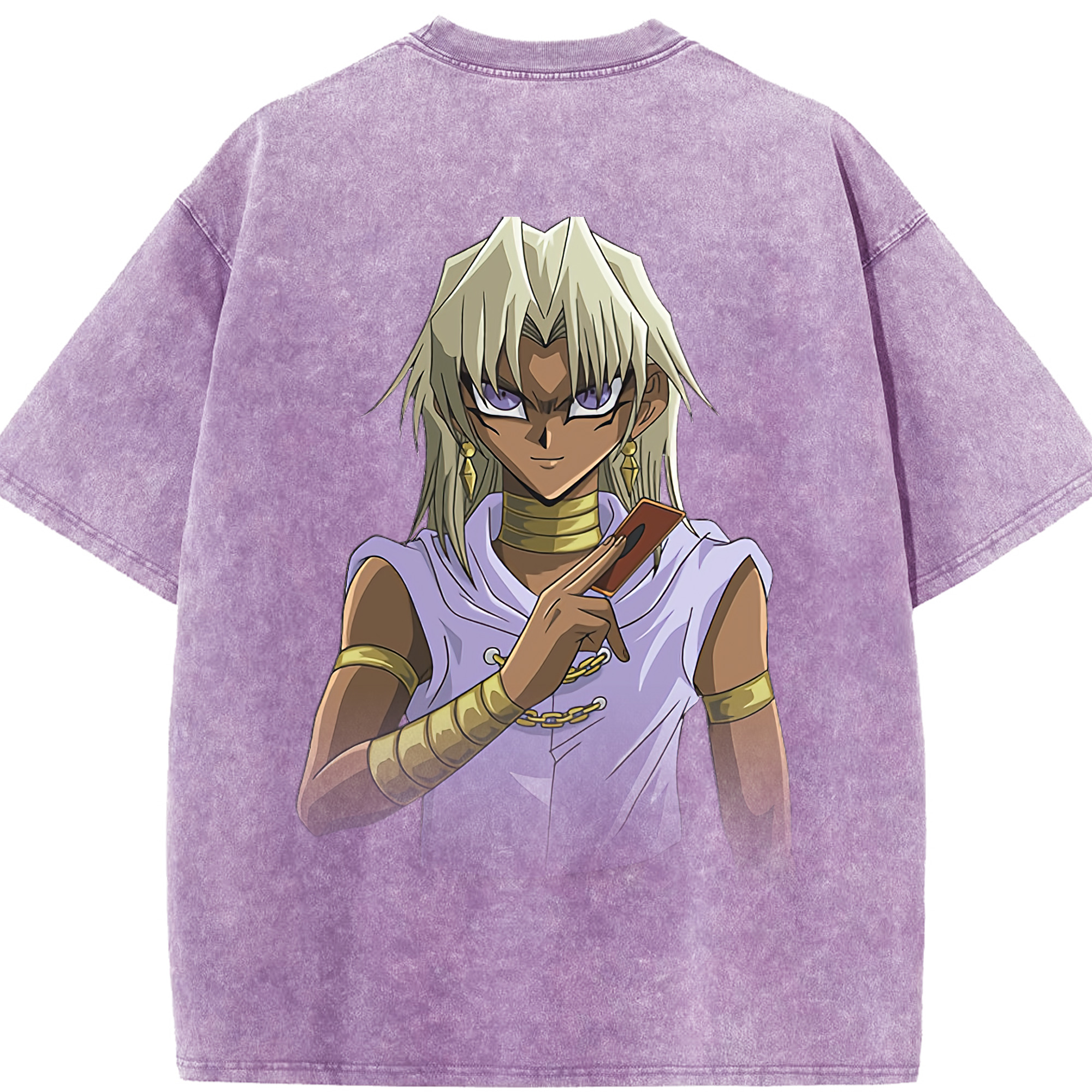 （画像用） 遊☆戯☆王 Yu-Gi-Oh! 綿100% ヴィンテージ風 半袖Tシャツ（背面プリント）