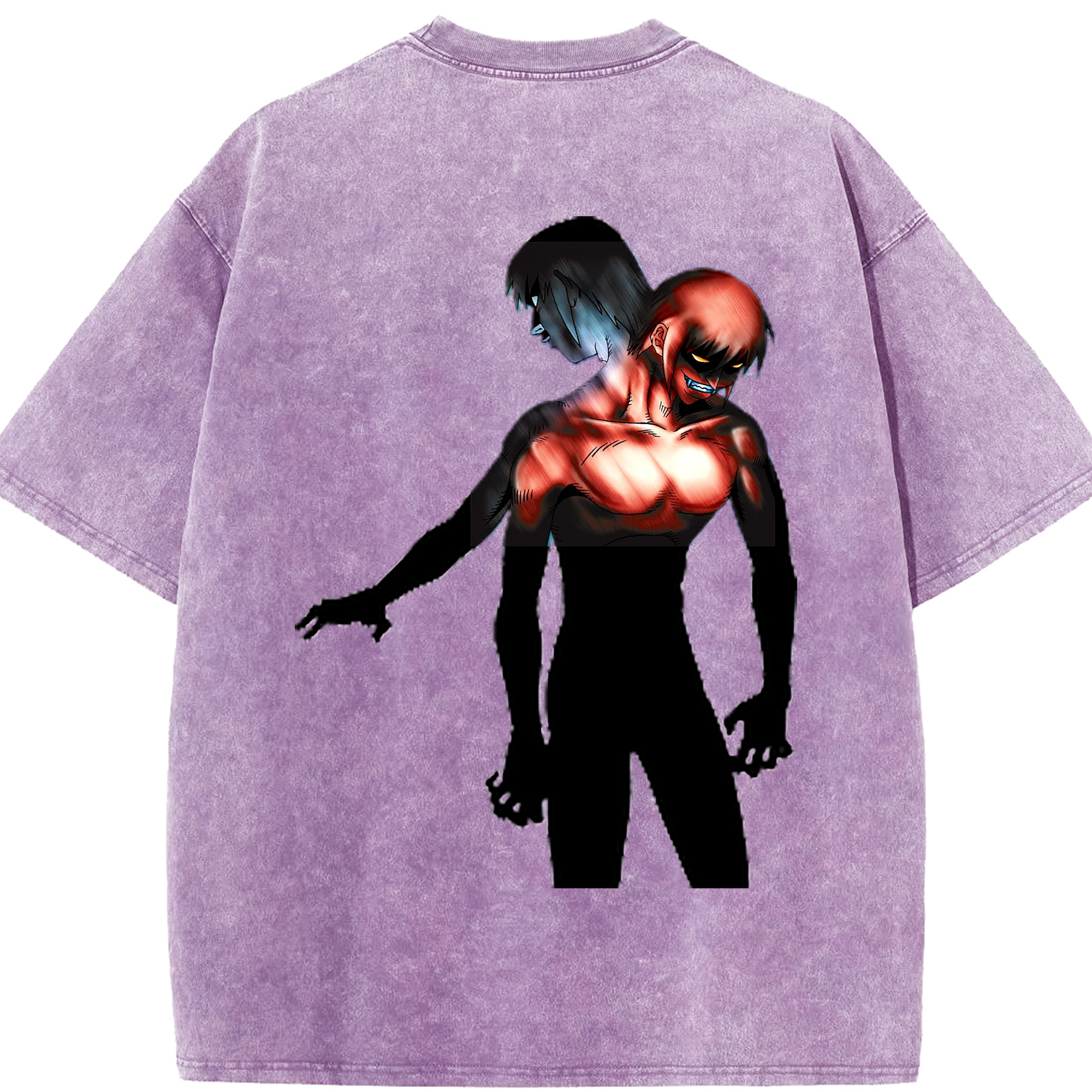 （画像用） 遊☆戯☆王 Yu-Gi-Oh! 綿100% ヴィンテージ風 半袖Tシャツ（背面プリント）