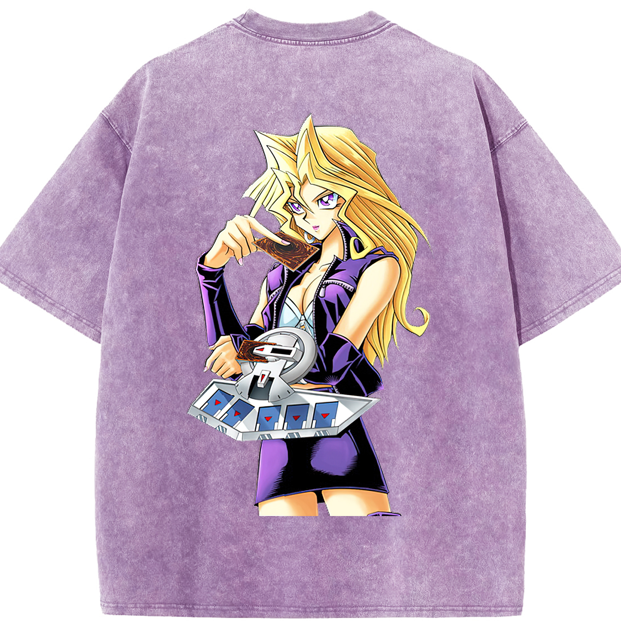 （画像用） 遊☆戯☆王 Yu-Gi-Oh! 綿100% ヴィンテージ風 半袖Tシャツ（背面プリント）