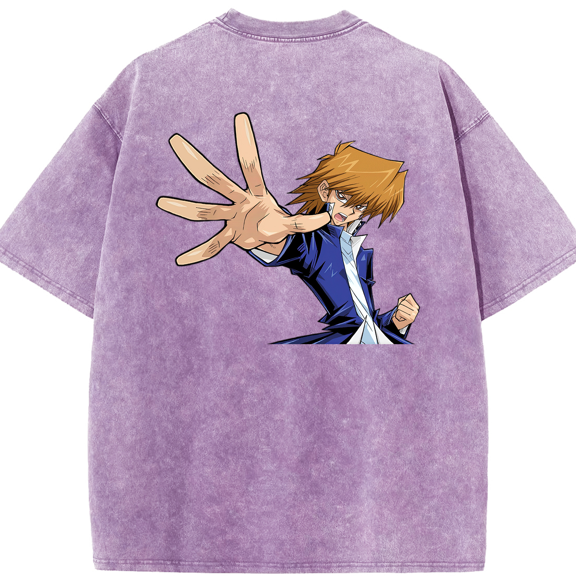 （画像用） 遊☆戯☆王 Yu-Gi-Oh! 綿100% ヴィンテージ風 半袖Tシャツ（背面プリント）