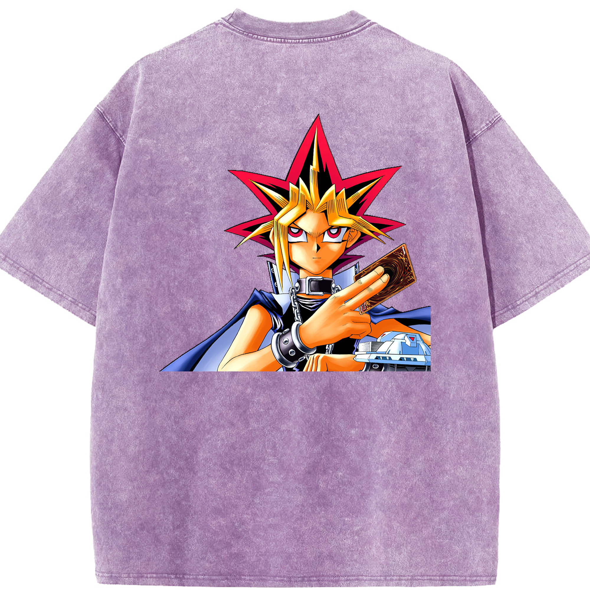 （画像用） 遊☆戯☆王 Yu-Gi-Oh! 綿100% ヴィンテージ風 半袖Tシャツ（背面プリント）
