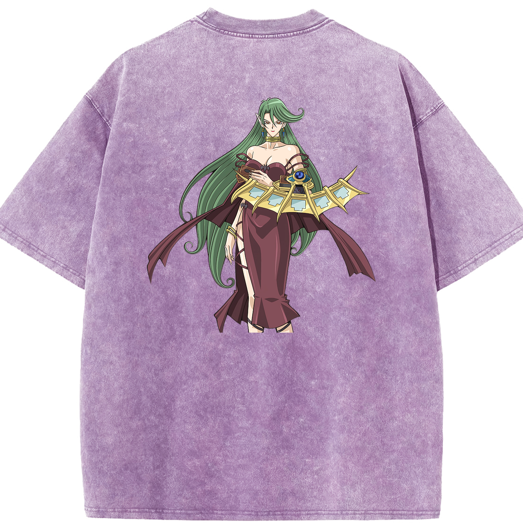 （画像用） 遊☆戯☆王 Yu-Gi-Oh! 綿100% ヴィンテージ風 半袖Tシャツ（背面プリント）