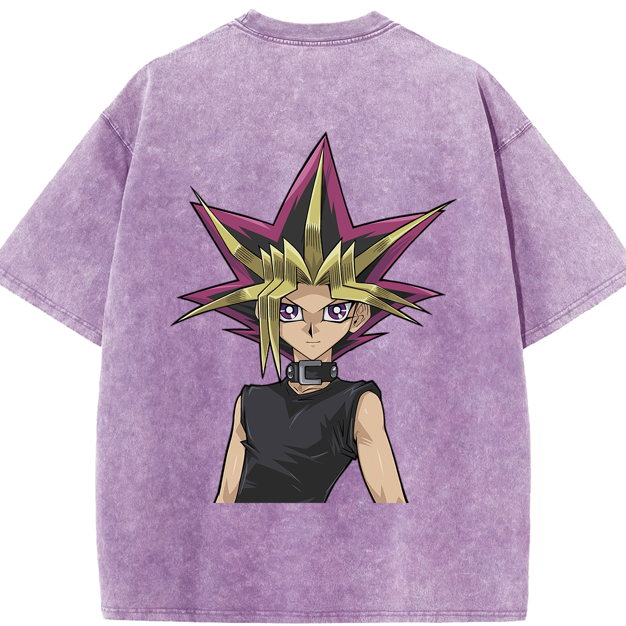 （画像用） 遊☆戯☆王 Yu-Gi-Oh! 綿100% ヴィンテージ風 半袖Tシャツ（背面プリント）