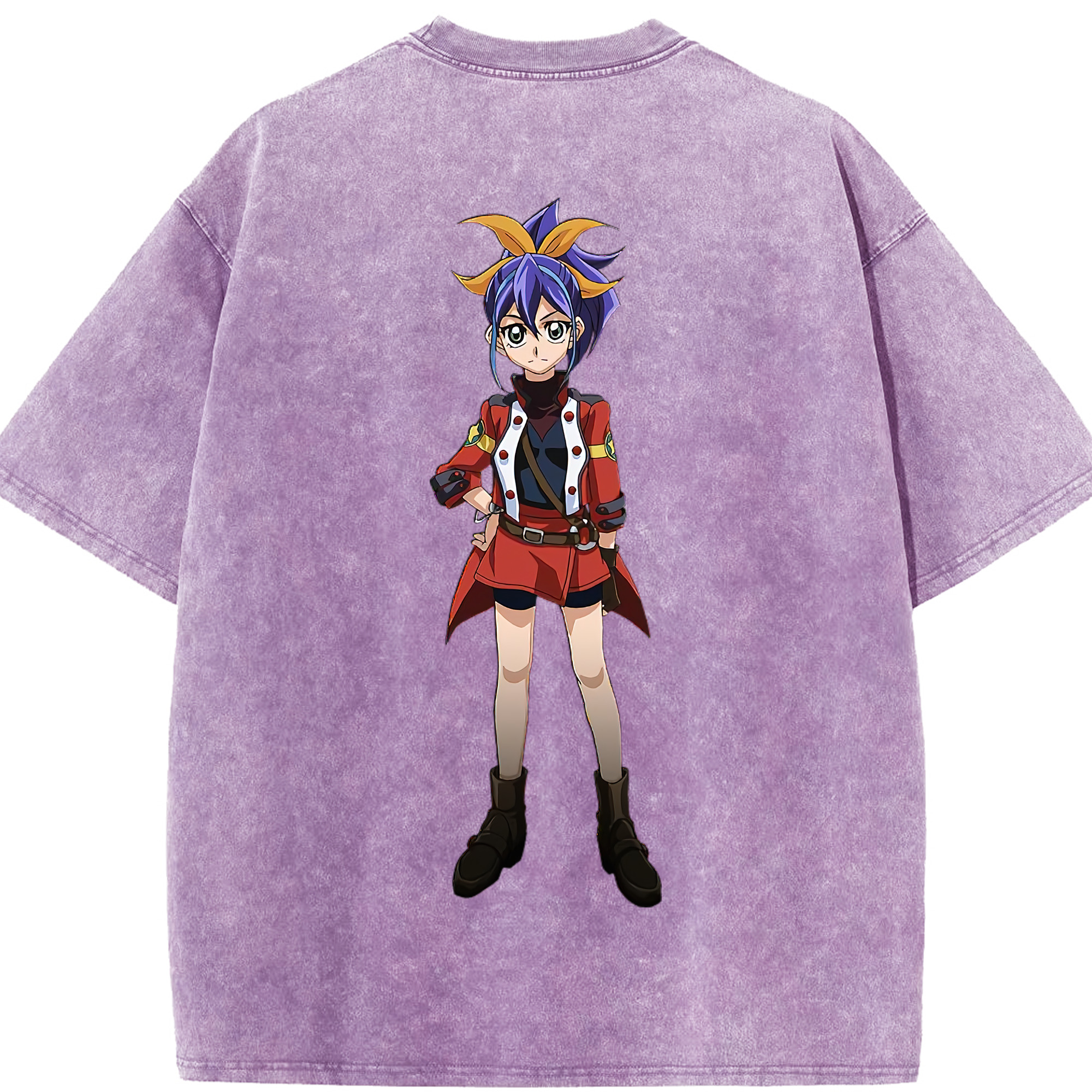 （画像用） 遊☆戯☆王 Yu-Gi-Oh! 綿100% ヴィンテージ風 半袖Tシャツ（背面プリント）