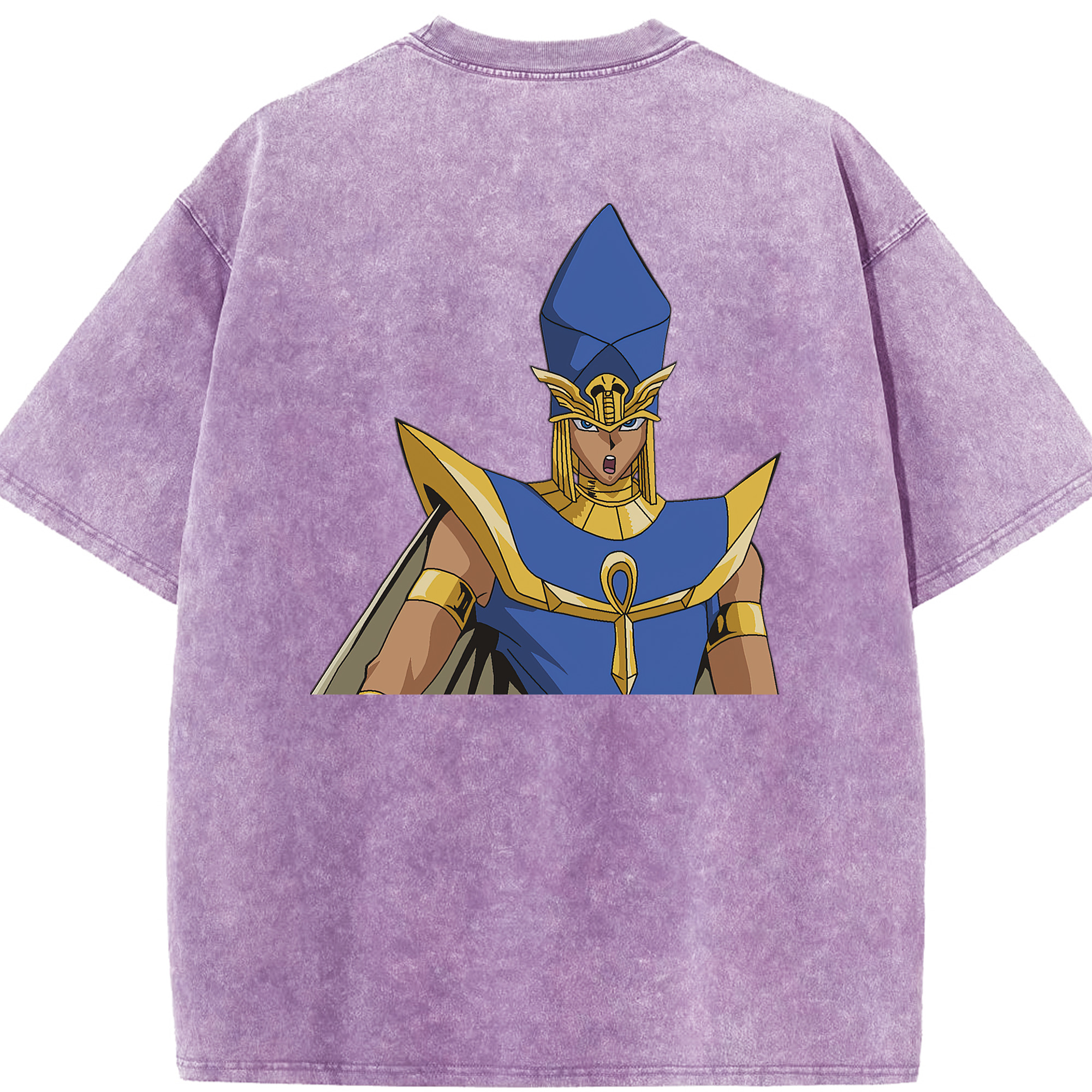 （画像用） 遊☆戯☆王 Yu-Gi-Oh! 綿100% ヴィンテージ風 半袖Tシャツ（背面プリント）