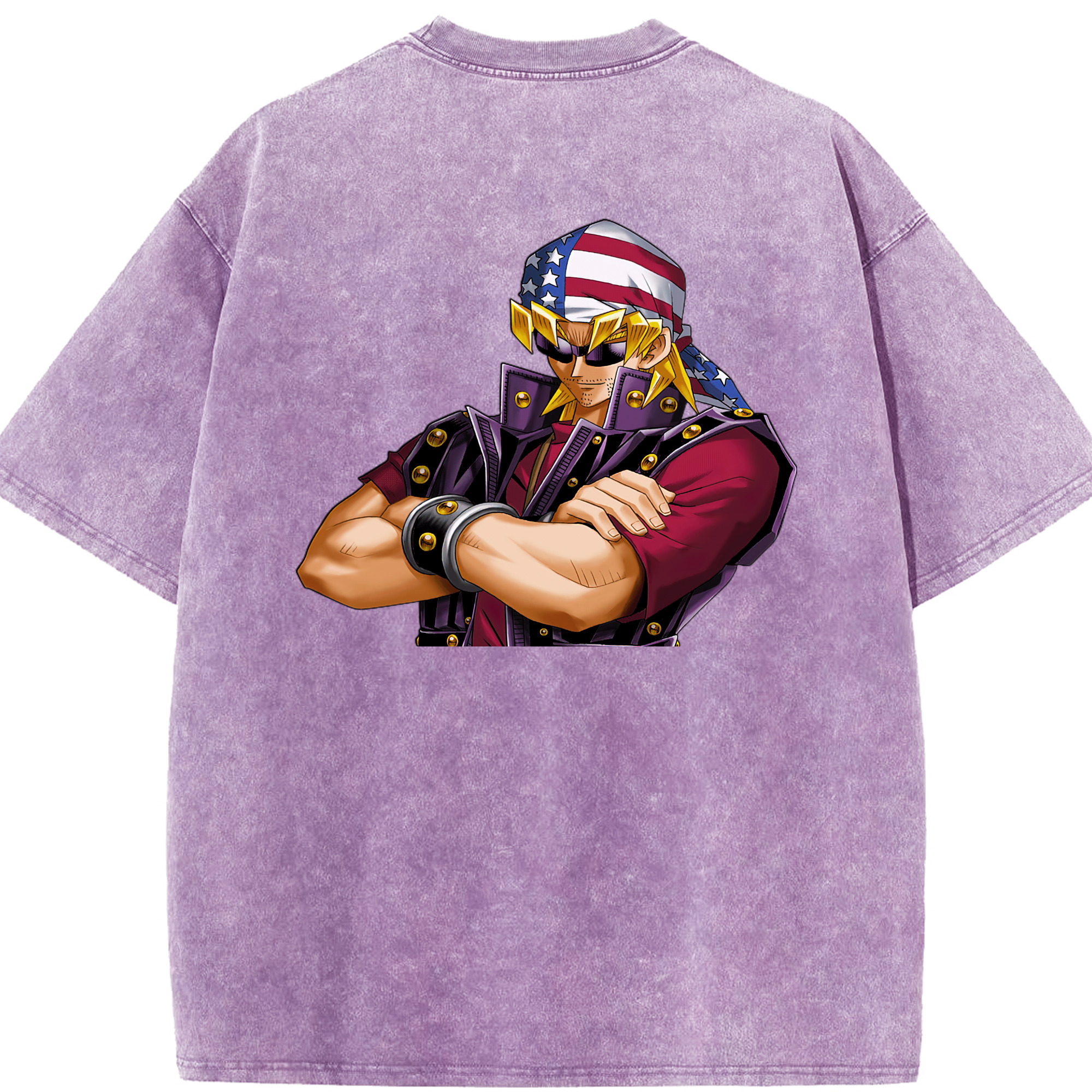 （画像用） 遊☆戯☆王 Yu-Gi-Oh! 綿100% ヴィンテージ風 半袖Tシャツ（背面プリント）