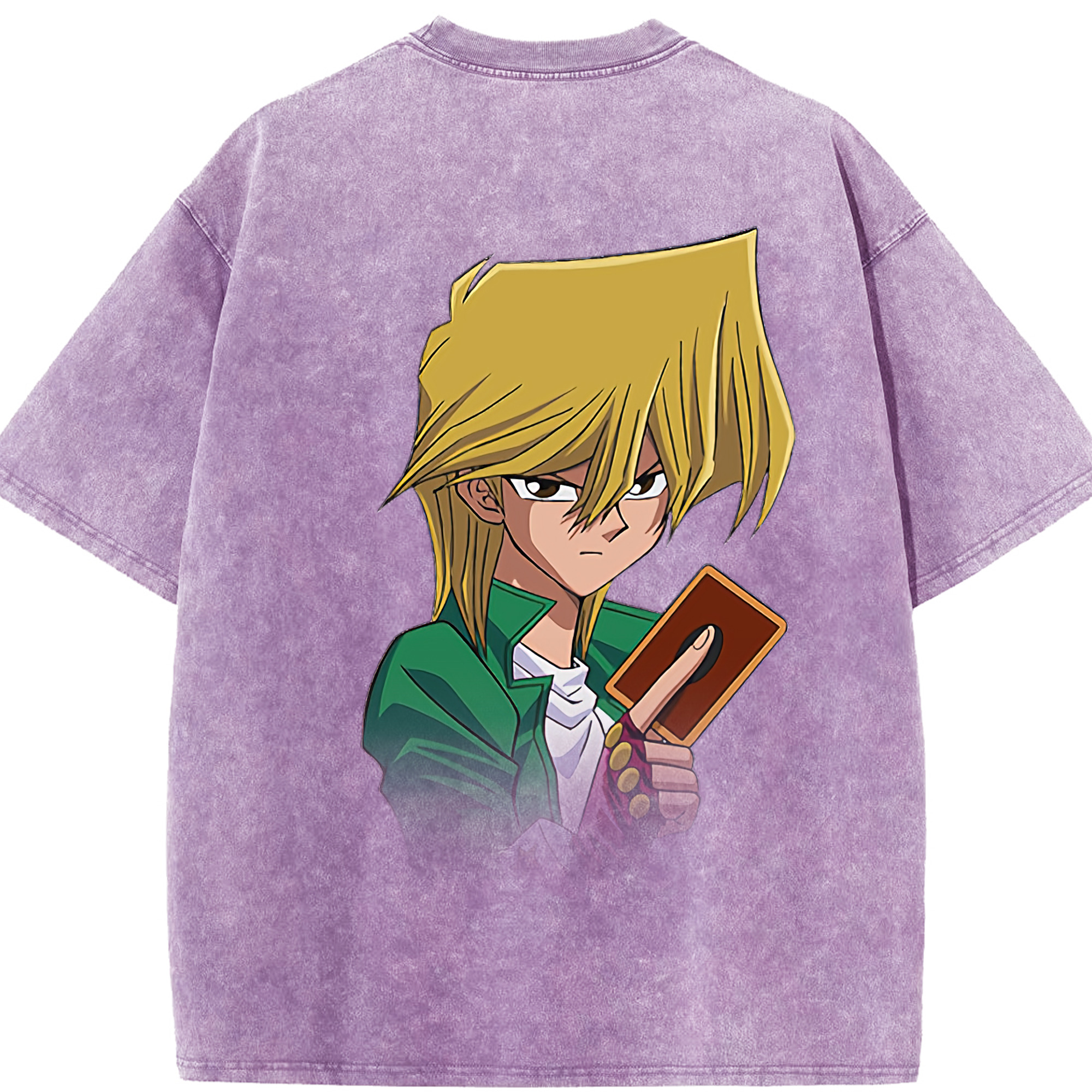 （画像用） 遊☆戯☆王 Yu-Gi-Oh! 綿100% ヴィンテージ風 半袖Tシャツ（背面プリント）