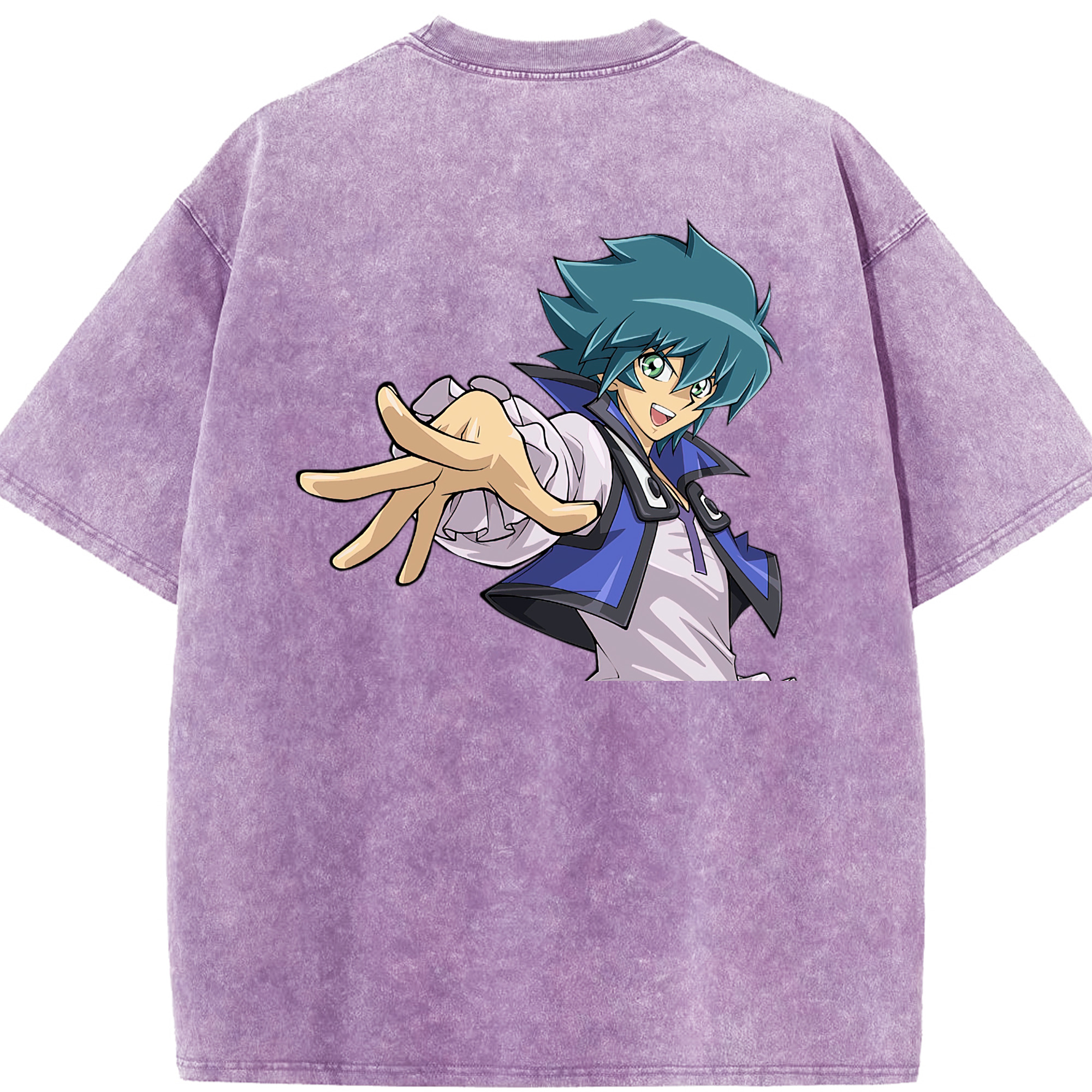 （画像用） 遊☆戯☆王 Yu-Gi-Oh! 綿100% ヴィンテージ風 半袖Tシャツ（背面プリント）