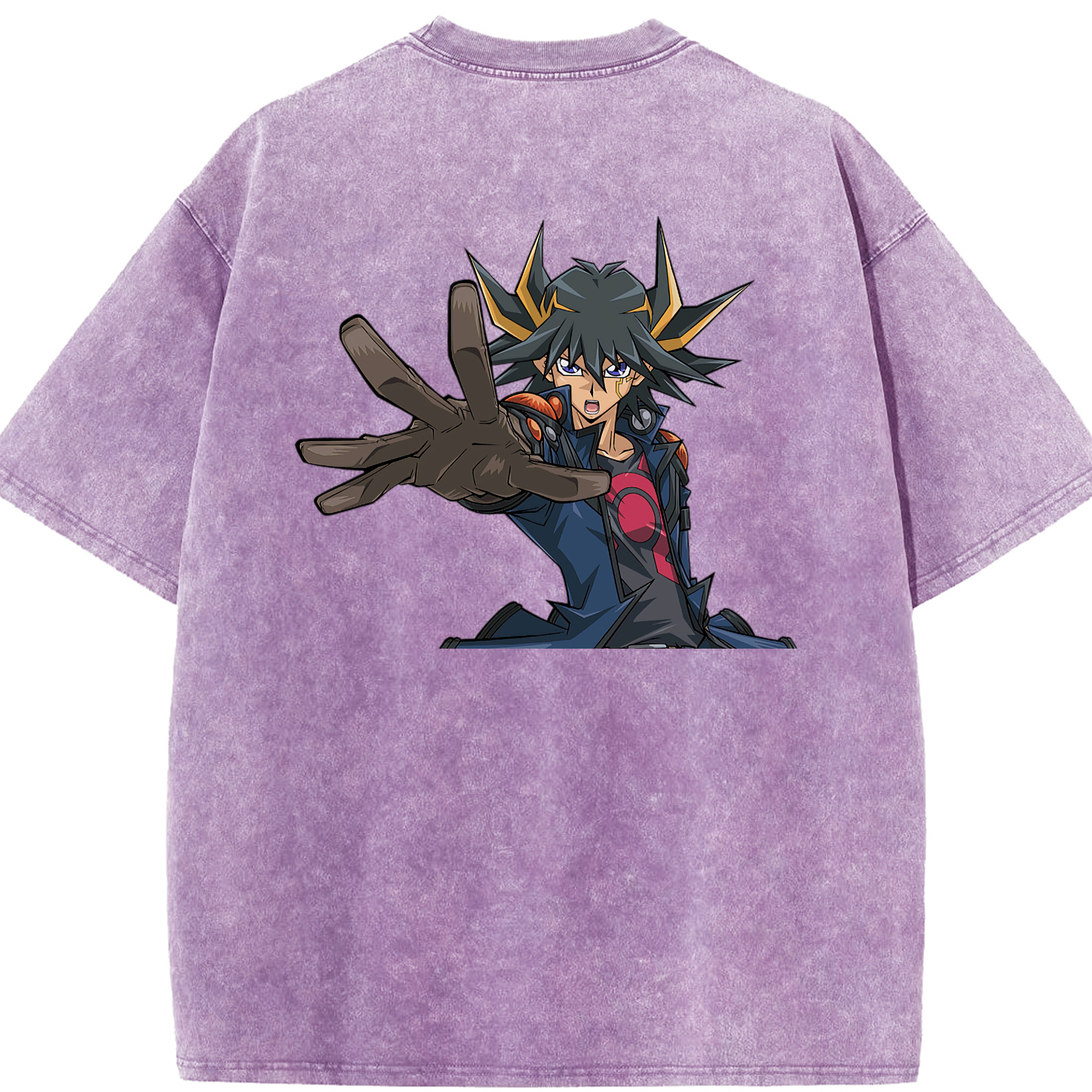 （画像用） 遊☆戯☆王 Yu-Gi-Oh! 綿100% ヴィンテージ風 半袖Tシャツ（背面プリント）
