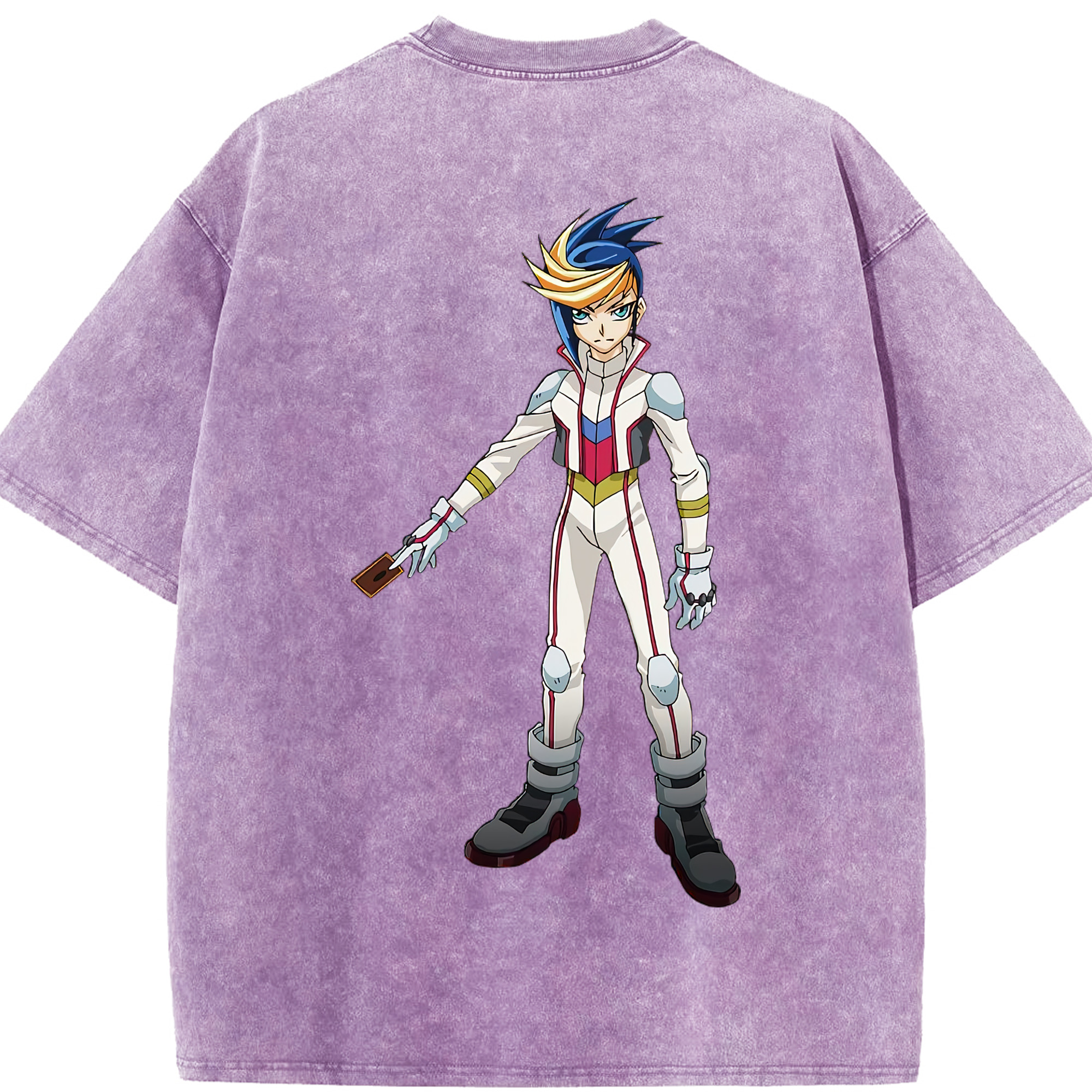（画像用） 遊☆戯☆王 Yu-Gi-Oh! 綿100% ヴィンテージ風 半袖Tシャツ（背面プリント）