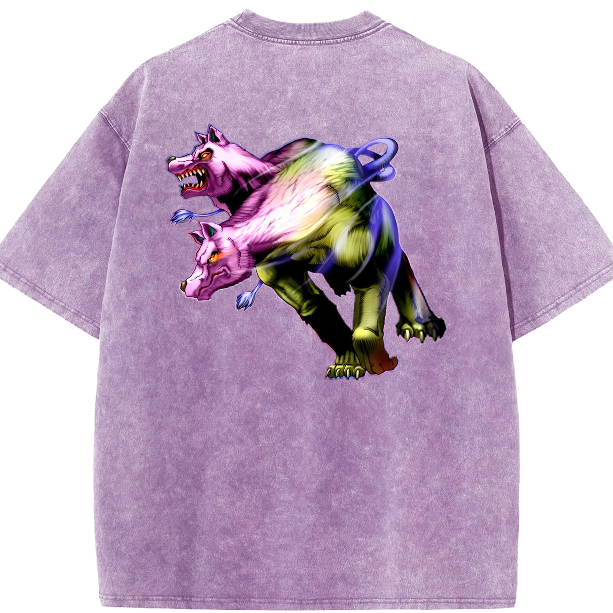 （画像用） 遊☆戯☆王 Yu-Gi-Oh! 綿100% ヴィンテージ風 半袖Tシャツ（背面プリント）