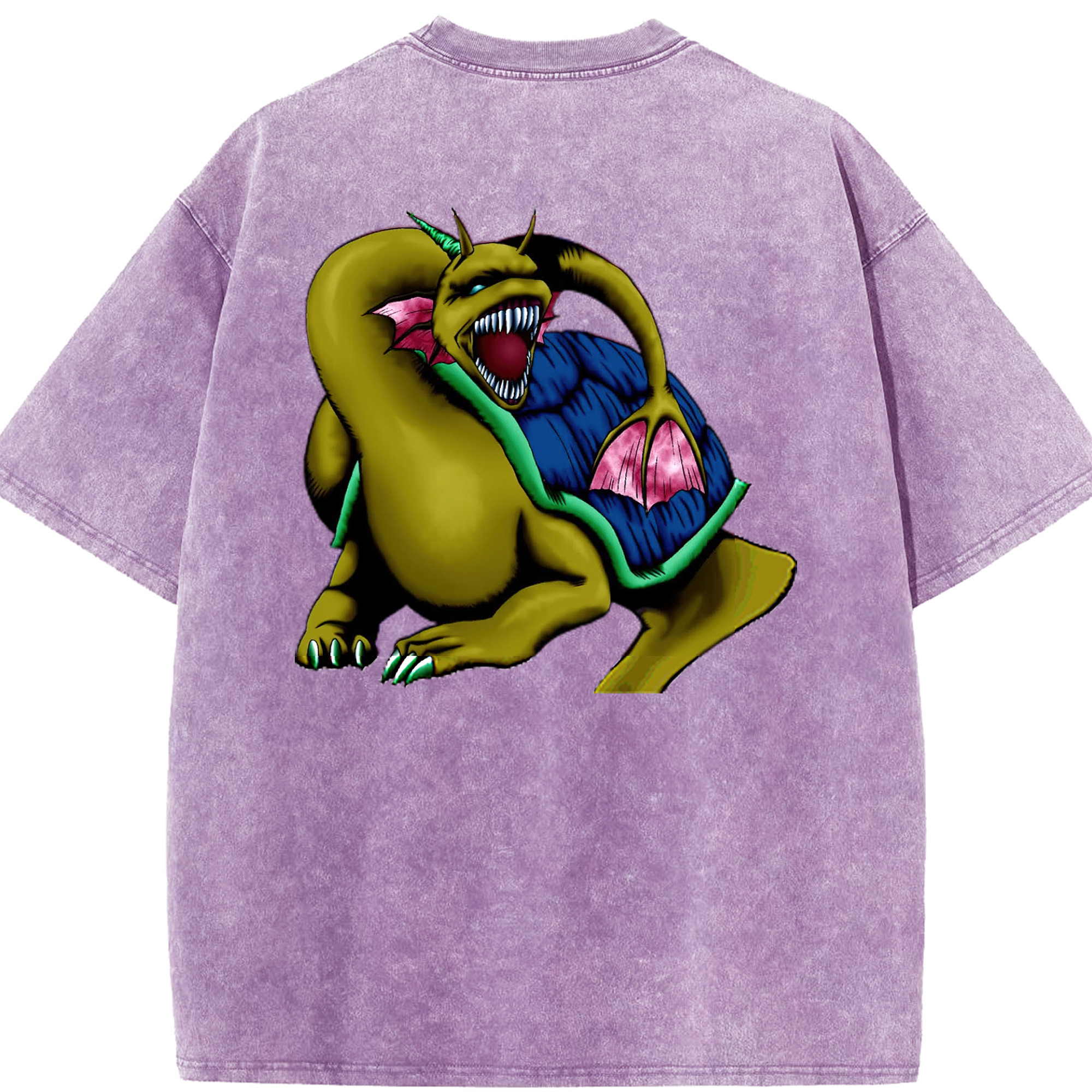 （画像用） 遊☆戯☆王 Yu-Gi-Oh! 綿100% ヴィンテージ風 半袖Tシャツ（背面プリント）
