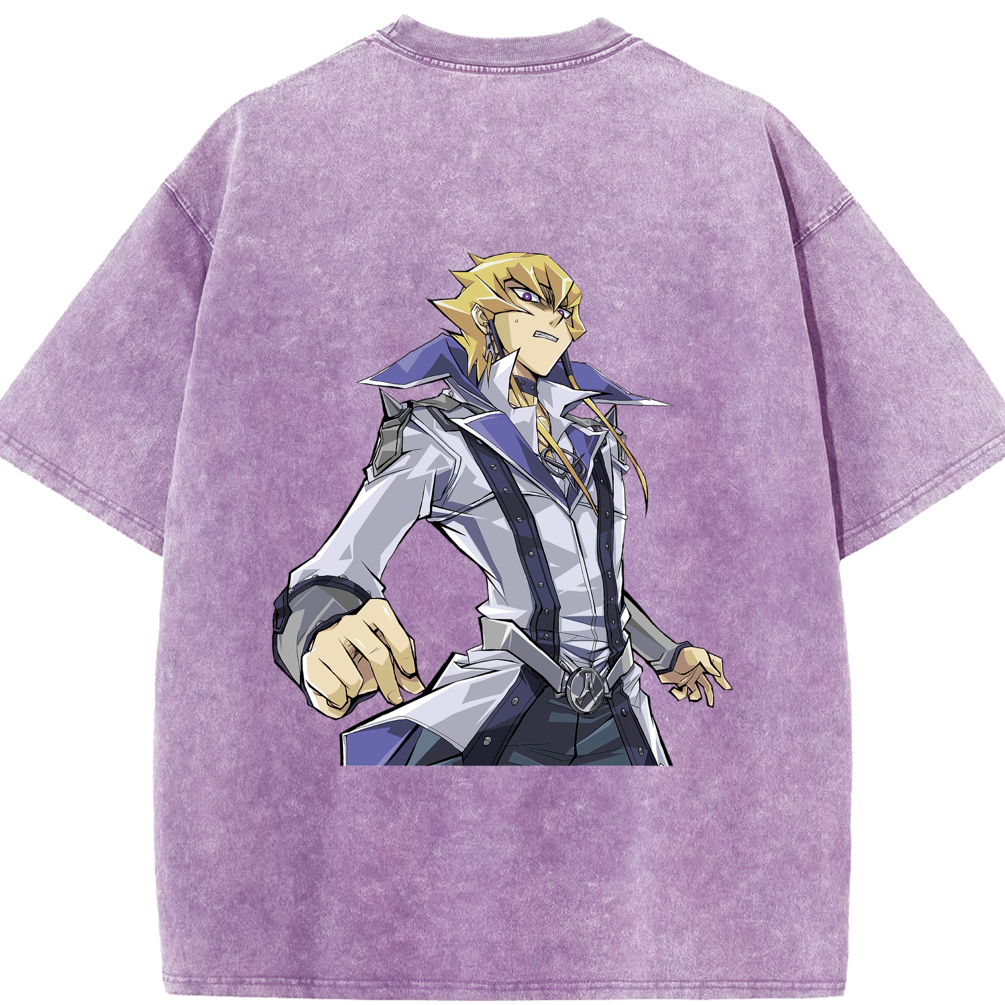 （画像用） 遊☆戯☆王 Yu-Gi-Oh! 綿100% ヴィンテージ風 半袖Tシャツ（背面プリント）