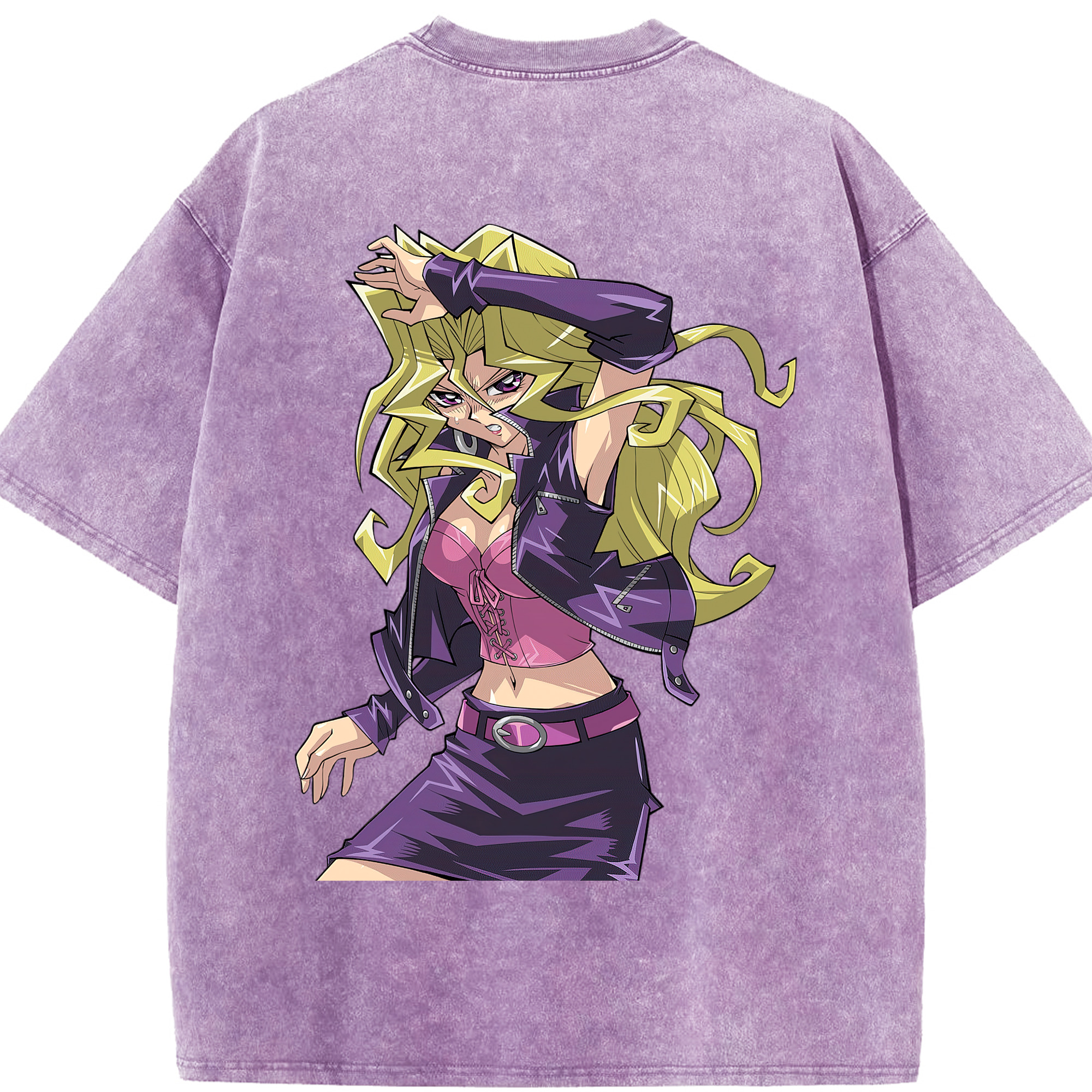 （画像用） 遊☆戯☆王 Yu-Gi-Oh! 綿100% ヴィンテージ風 半袖Tシャツ（背面プリント）