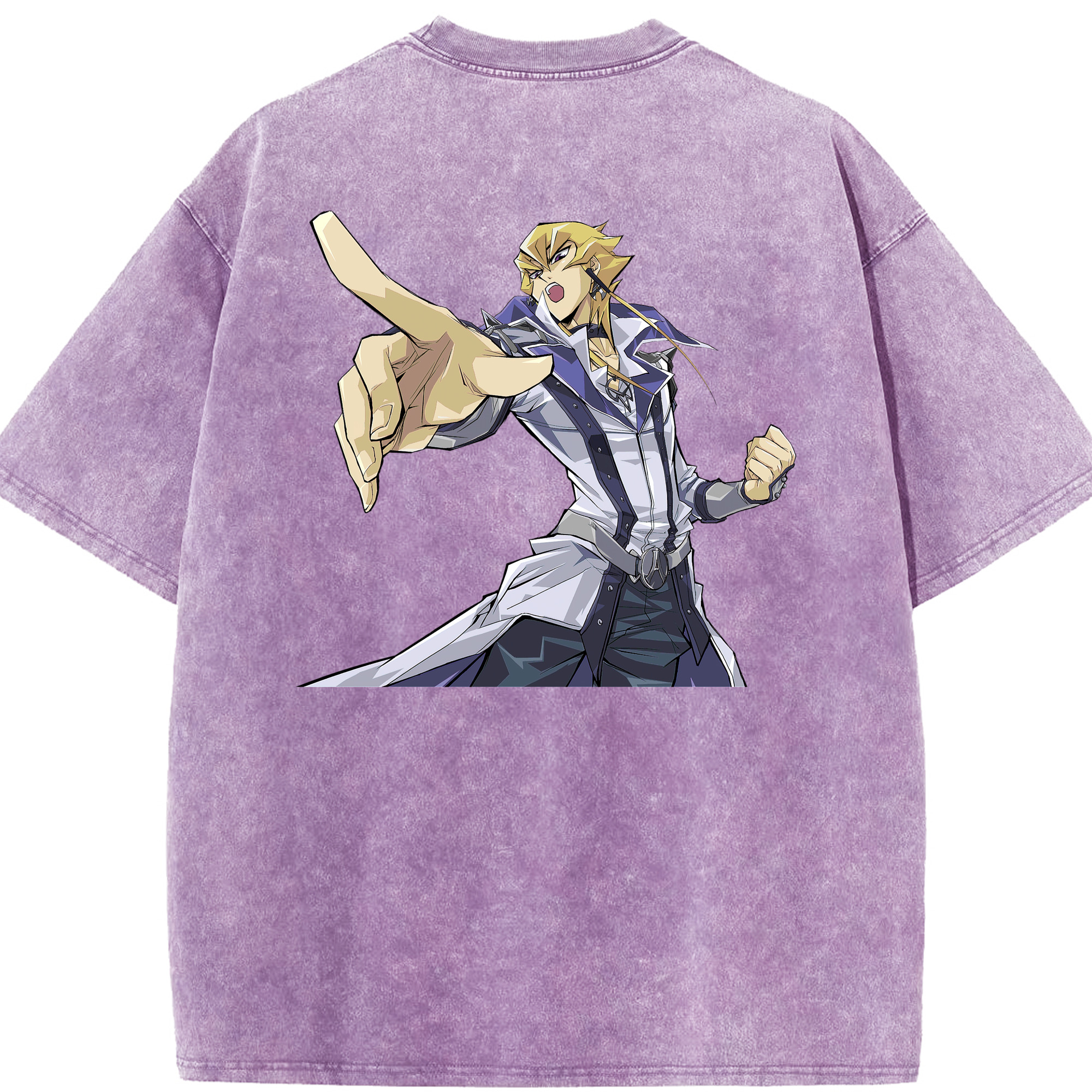 （画像用） 遊☆戯☆王 Yu-Gi-Oh! 綿100% ヴィンテージ風 半袖Tシャツ（背面プリント）