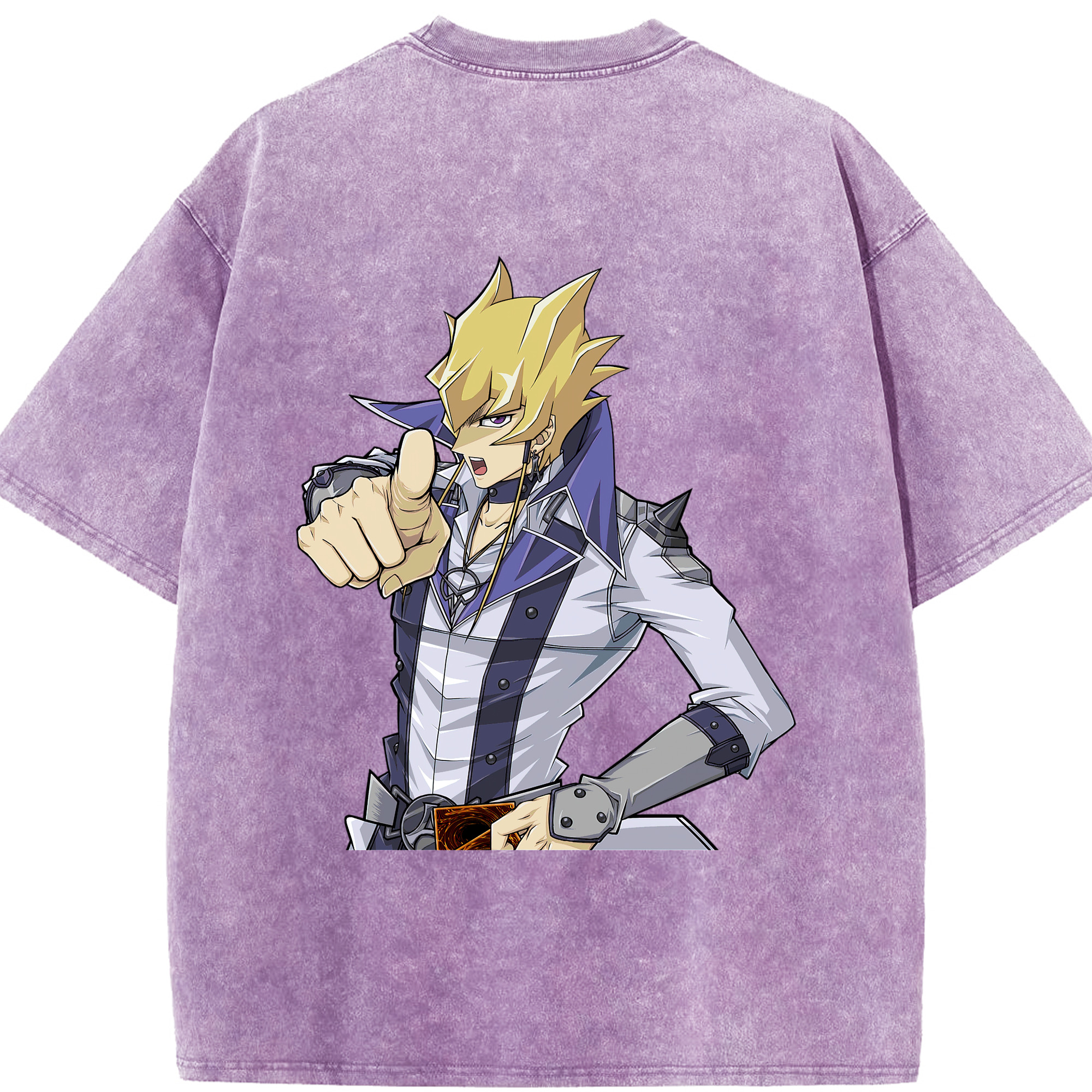 （画像用） 遊☆戯☆王 Yu-Gi-Oh! 綿100% ヴィンテージ風 半袖Tシャツ（背面プリント）