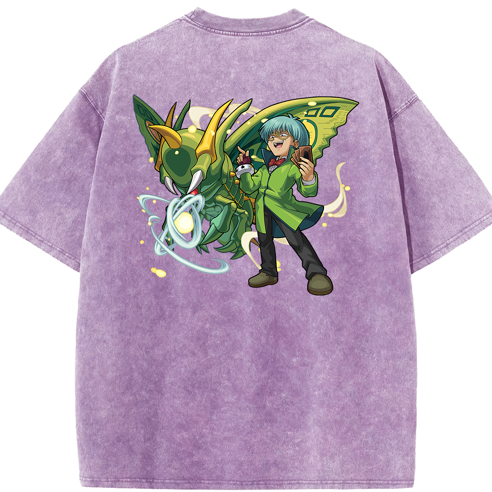 （画像用） 遊☆戯☆王 Yu-Gi-Oh! 綿100% ヴィンテージ風 半袖Tシャツ（背面プリント）