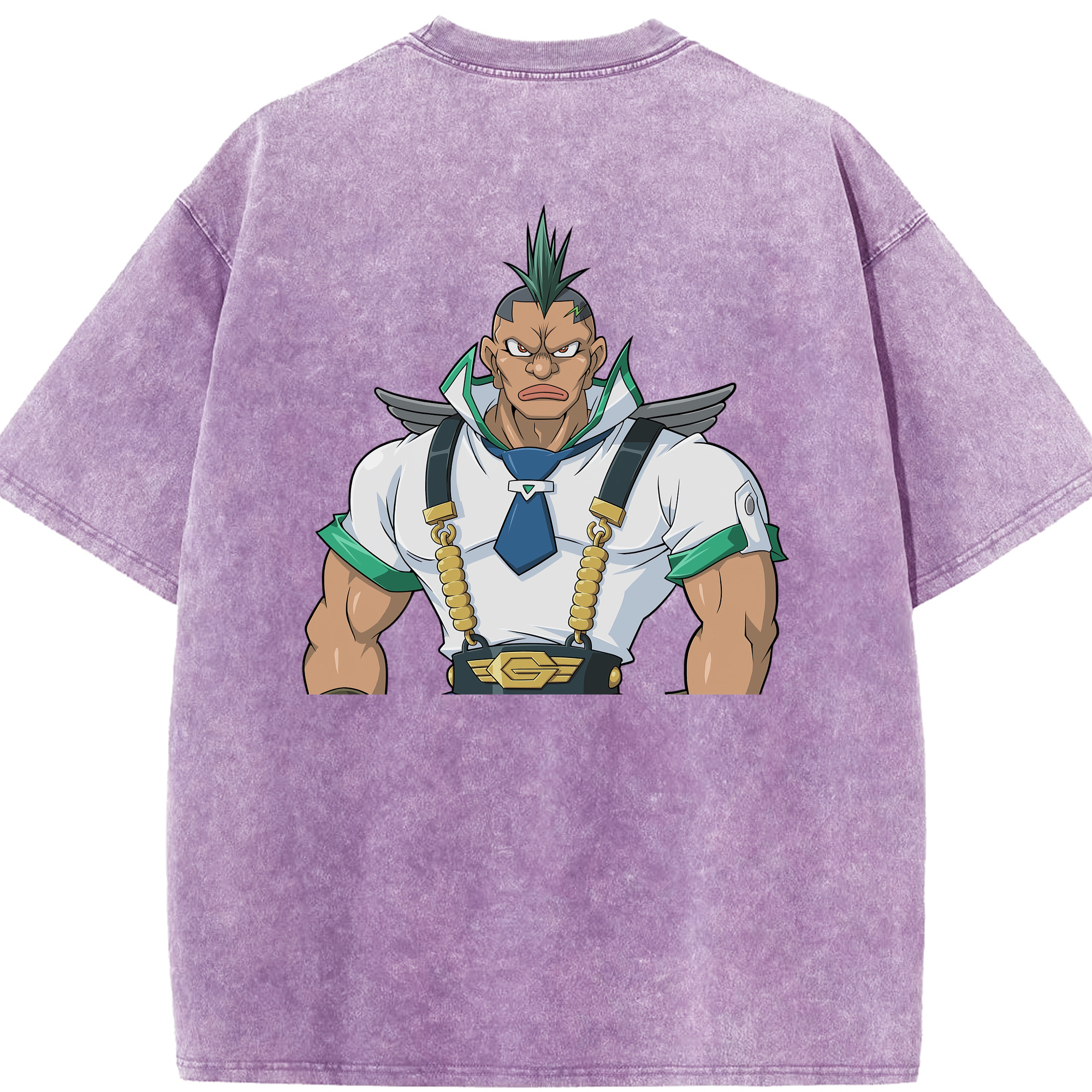 （画像用） 遊☆戯☆王 Yu-Gi-Oh! 綿100% ヴィンテージ風 半袖Tシャツ（背面プリント）