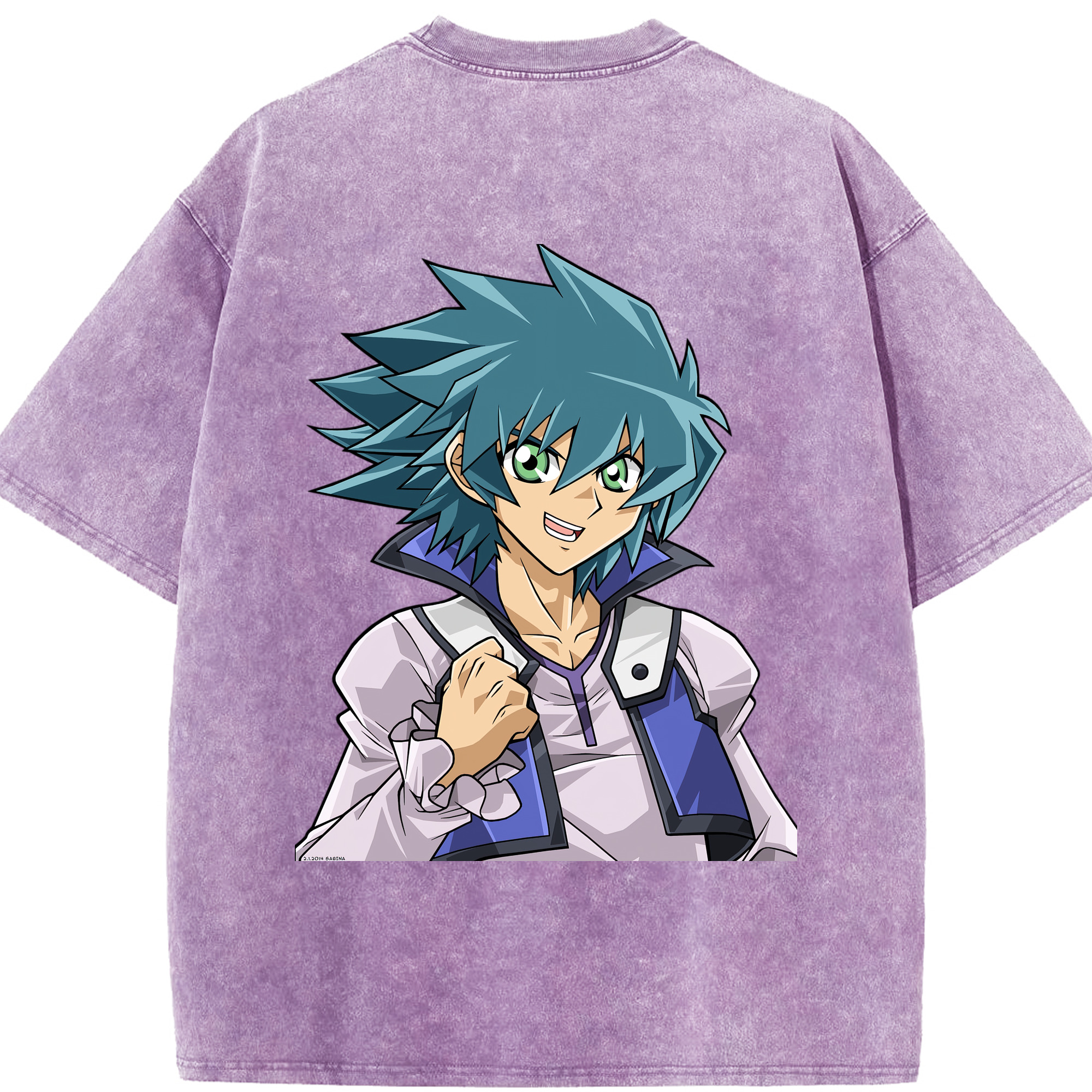 （画像用） 遊☆戯☆王 Yu-Gi-Oh! 綿100% ヴィンテージ風 半袖Tシャツ（背面プリント）