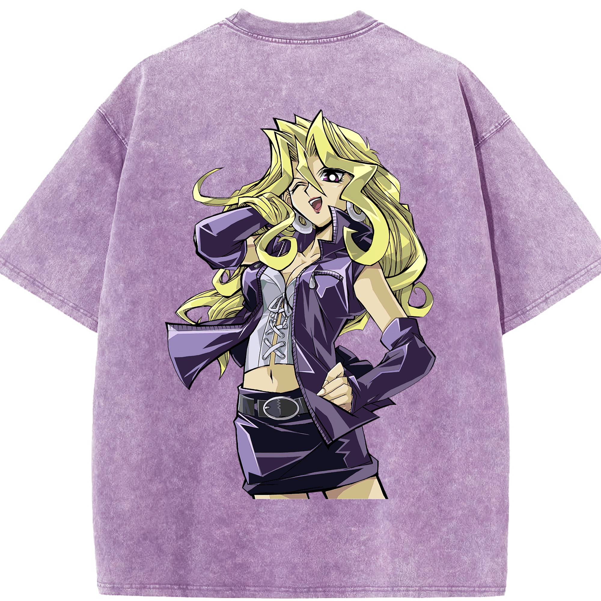 （画像用） 遊☆戯☆王 Yu-Gi-Oh! 綿100% ヴィンテージ風 半袖Tシャツ（背面プリント）