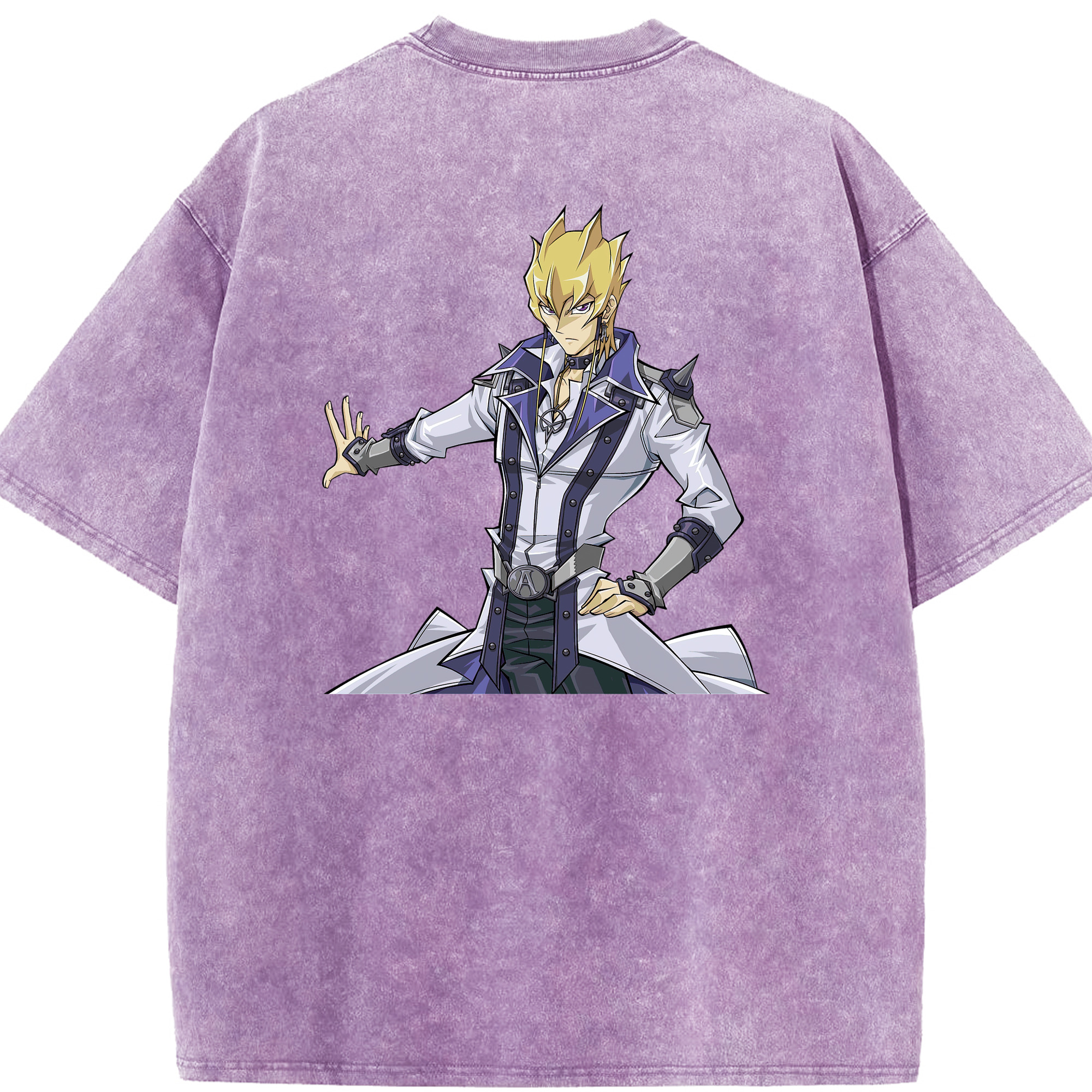 （画像用） 遊☆戯☆王 Yu-Gi-Oh! 綿100% ヴィンテージ風 半袖Tシャツ（背面プリント）