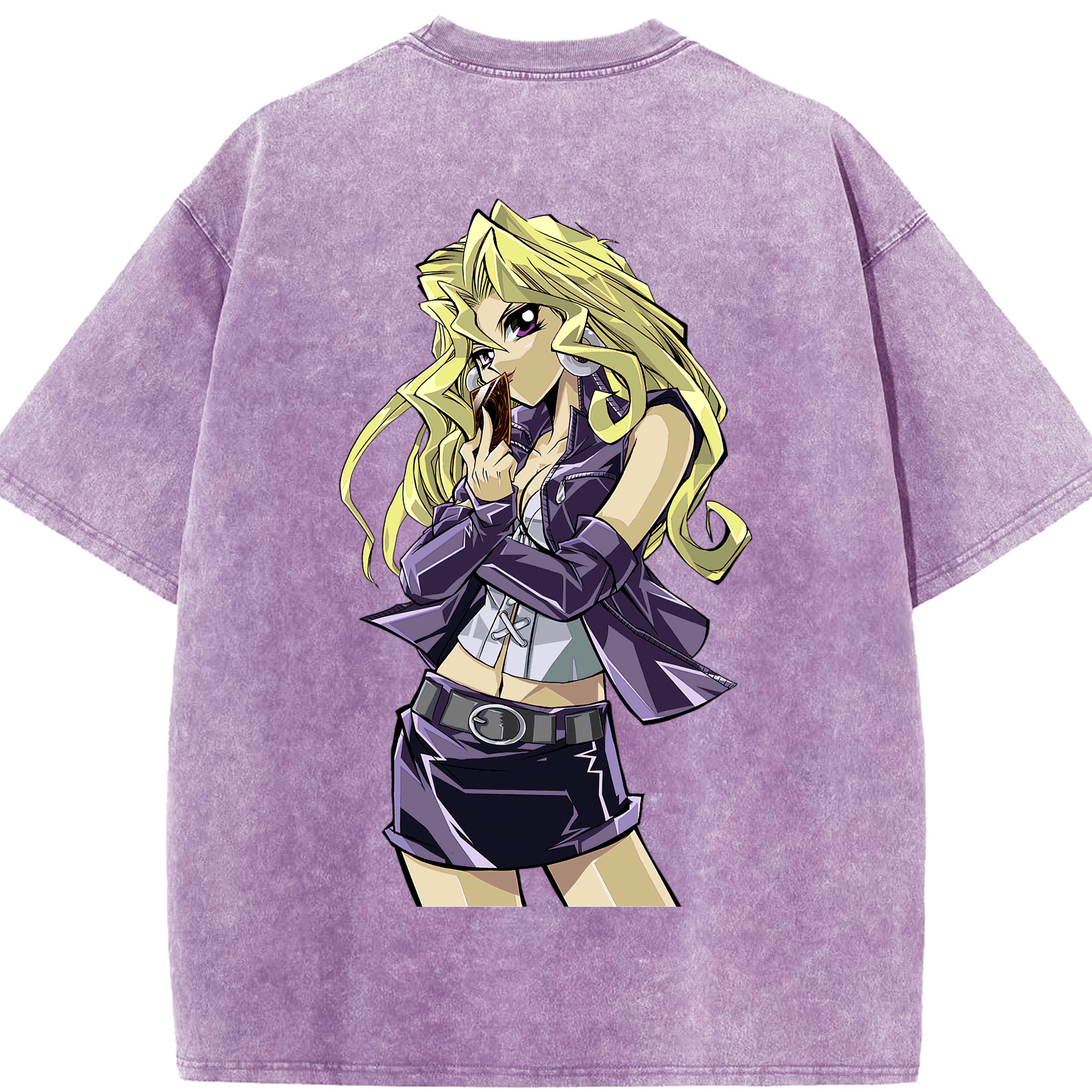 （画像用） 遊☆戯☆王 Yu-Gi-Oh! 綿100% ヴィンテージ風 半袖Tシャツ（背面プリント）