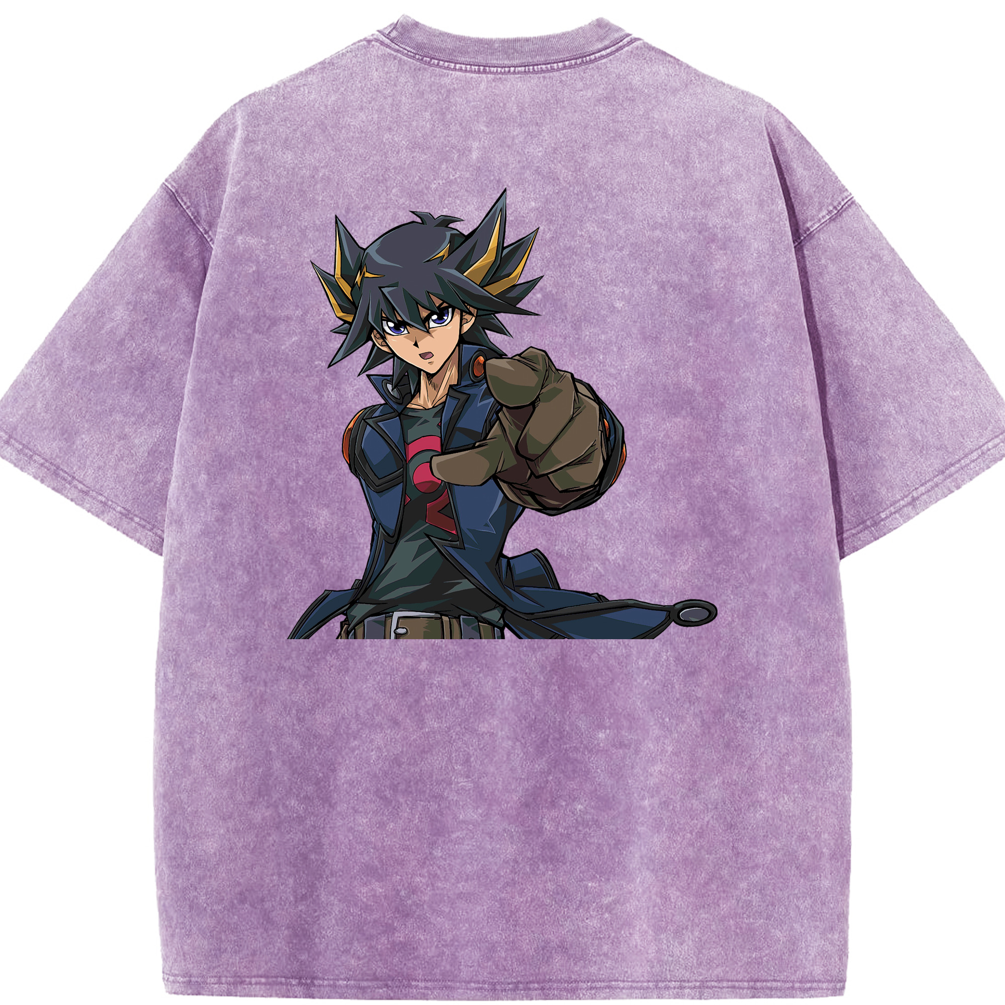 （画像用） 遊☆戯☆王 Yu-Gi-Oh! 綿100% ヴィンテージ風 半袖Tシャツ（背面プリント）
