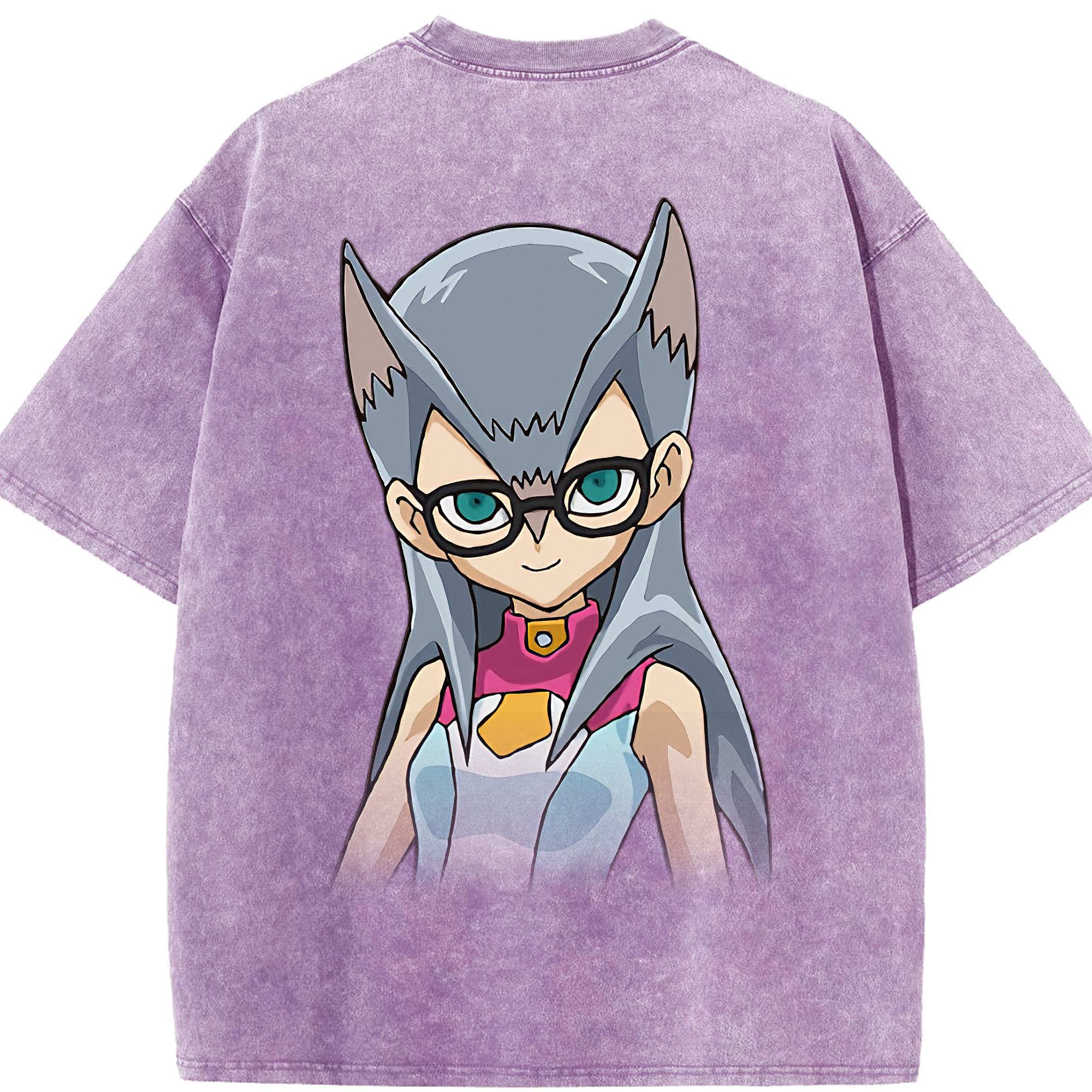 （画像用） 遊☆戯☆王 Yu-Gi-Oh! 綿100% ヴィンテージ風 半袖Tシャツ（背面プリント）