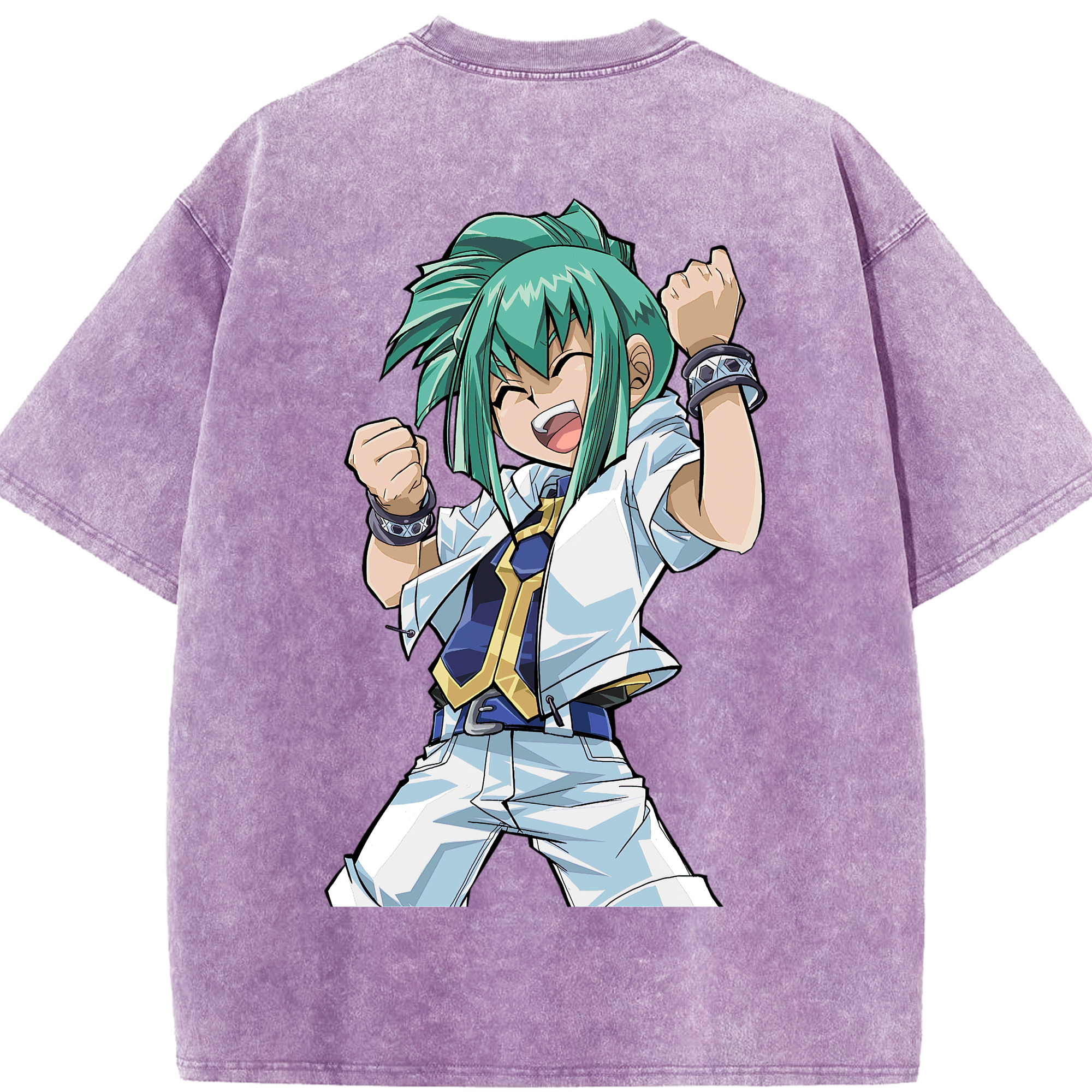 （画像用） 遊☆戯☆王 Yu-Gi-Oh! 綿100% ヴィンテージ風 半袖Tシャツ（背面プリント）