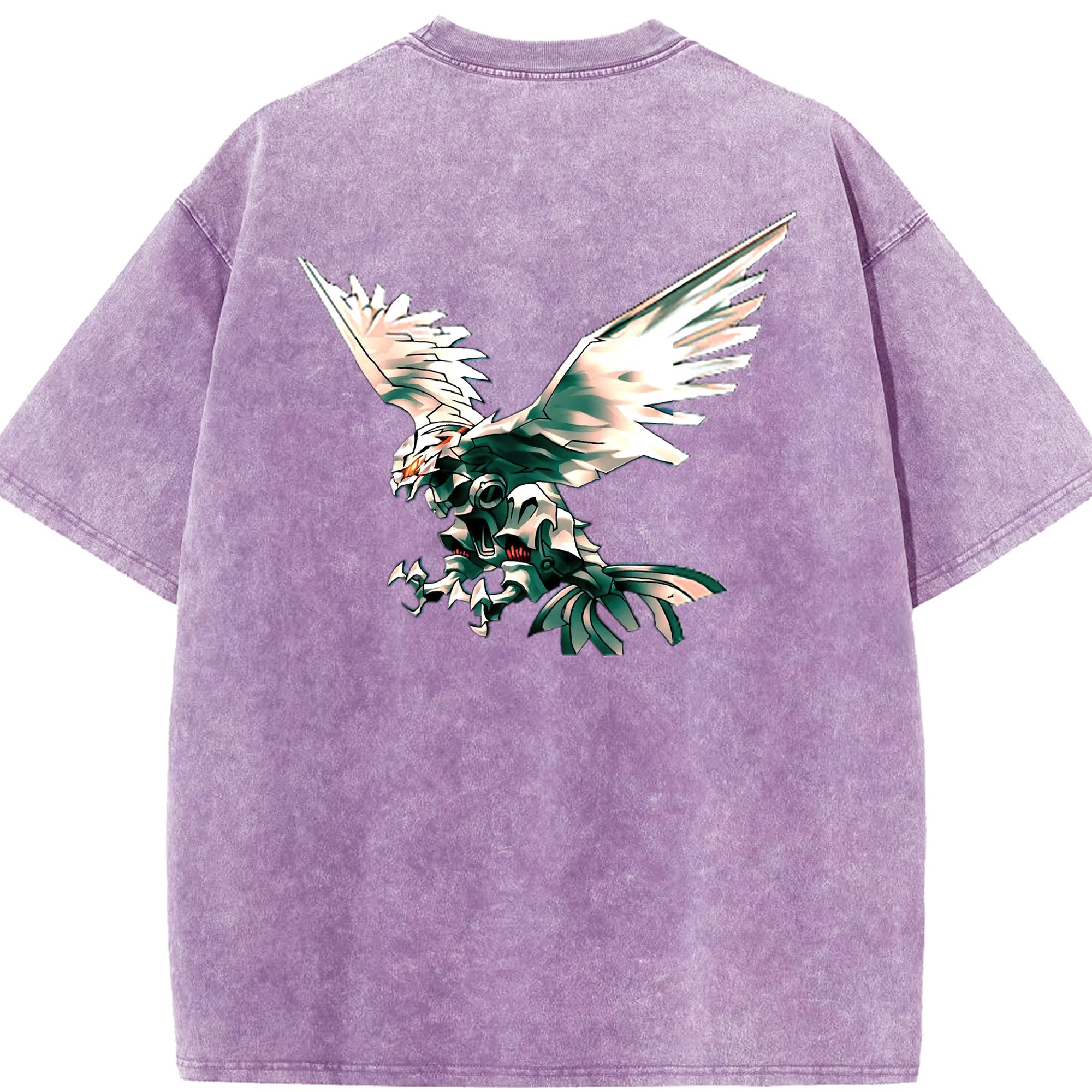 （画像用） 遊☆戯☆王 Yu-Gi-Oh! 綿100% ヴィンテージ風 半袖Tシャツ（背面プリント）